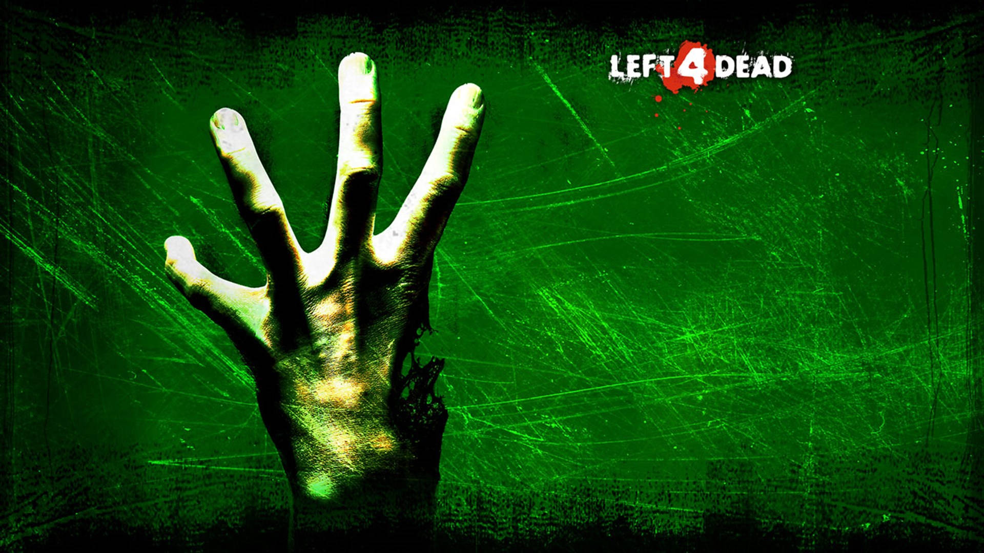 Left 4 Dead, zombie hand, grimy glass pane, Full HD Desktop Wallpaper