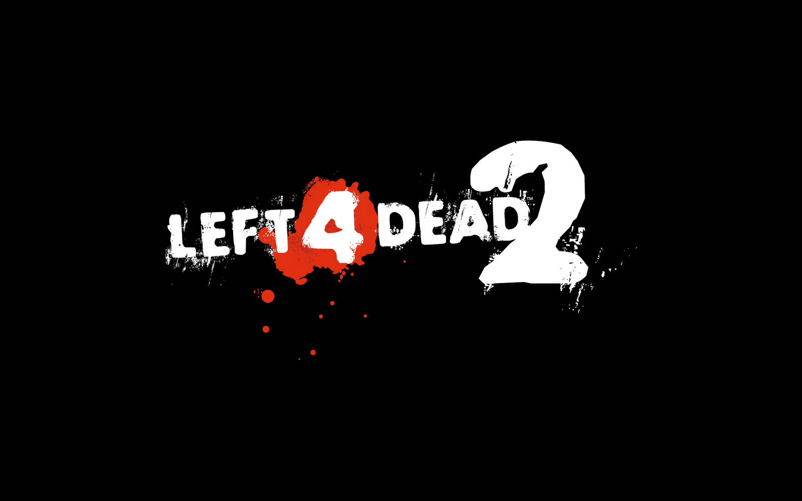 Left 4 Dead 2, logo, bold white text, HD Desktop Wallpaper