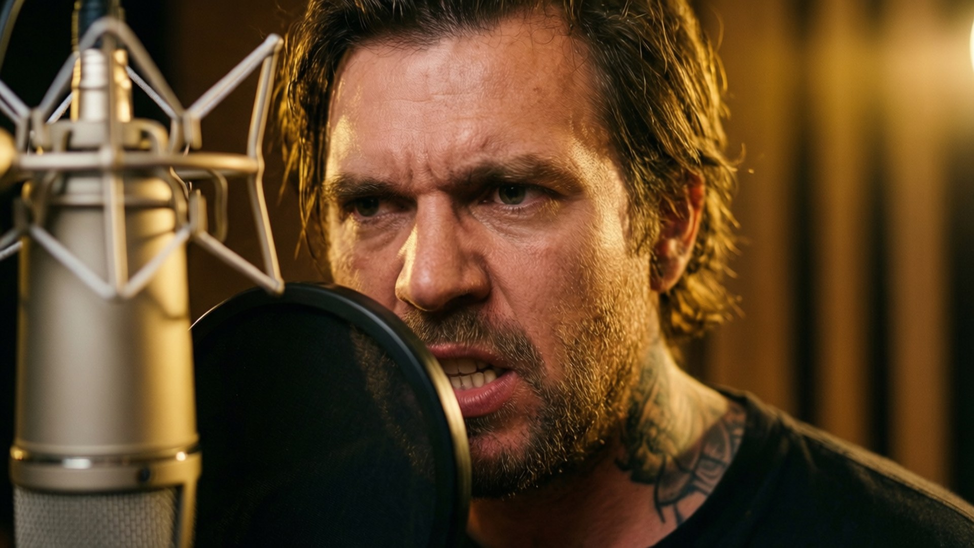Lefty Sm, professional studio, recording, Full HD Desktop Wallpaper
