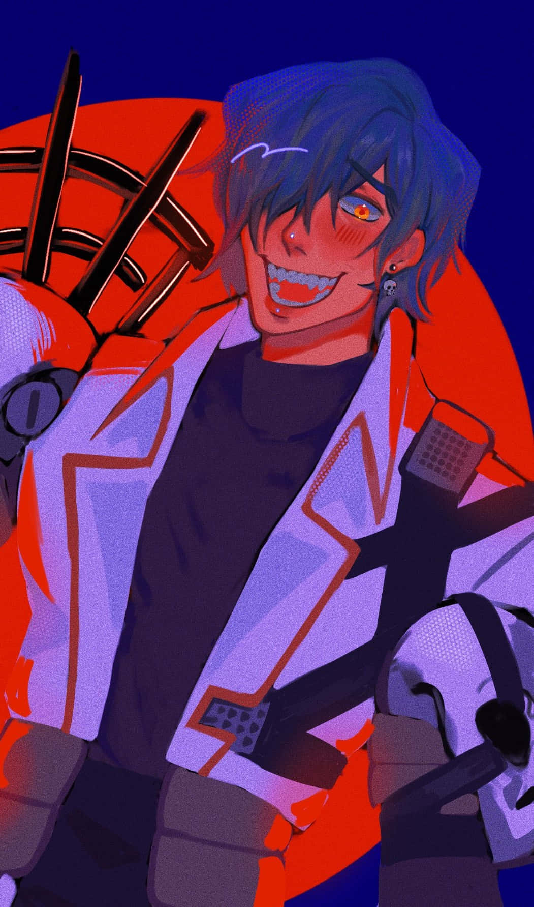 Legato Bluesummers, blue hair, glowing eyes, HD Phone Wallpaper