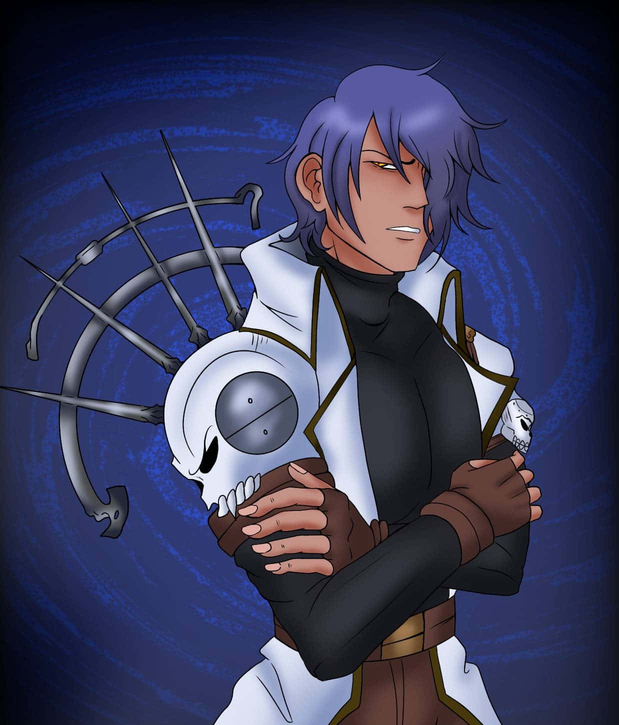Legato Bluesummers, purple-haired, anime warrior, HD Phone Wallpaper