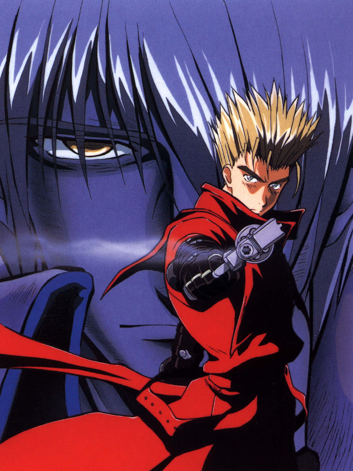 Legato Bluesummers, spiky-haired anime hero, red coat, HD Phone Wallpaper