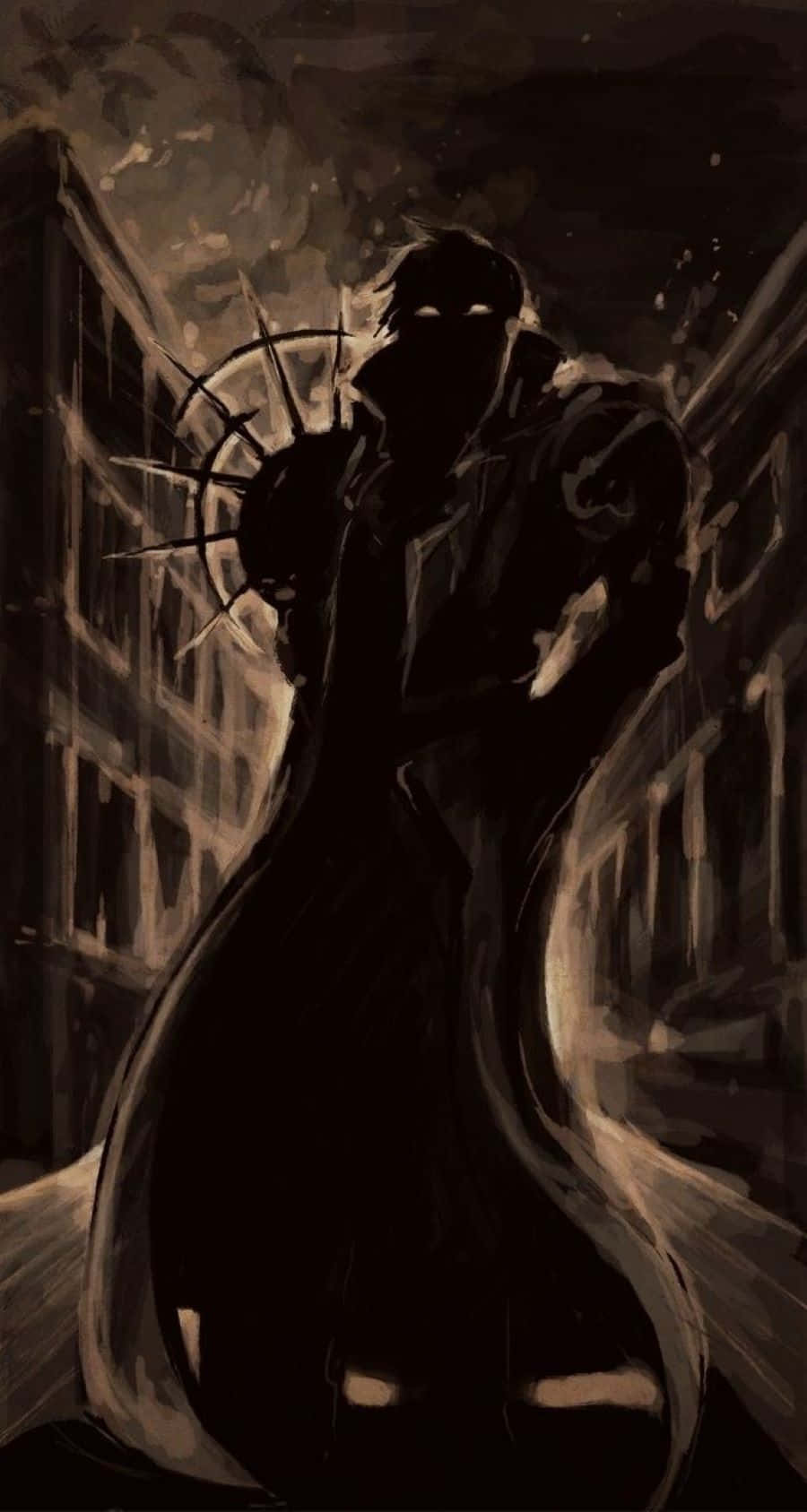 Legato Bluesummers, noir ambiance, shadowy figure, HD Phone Wallpaper