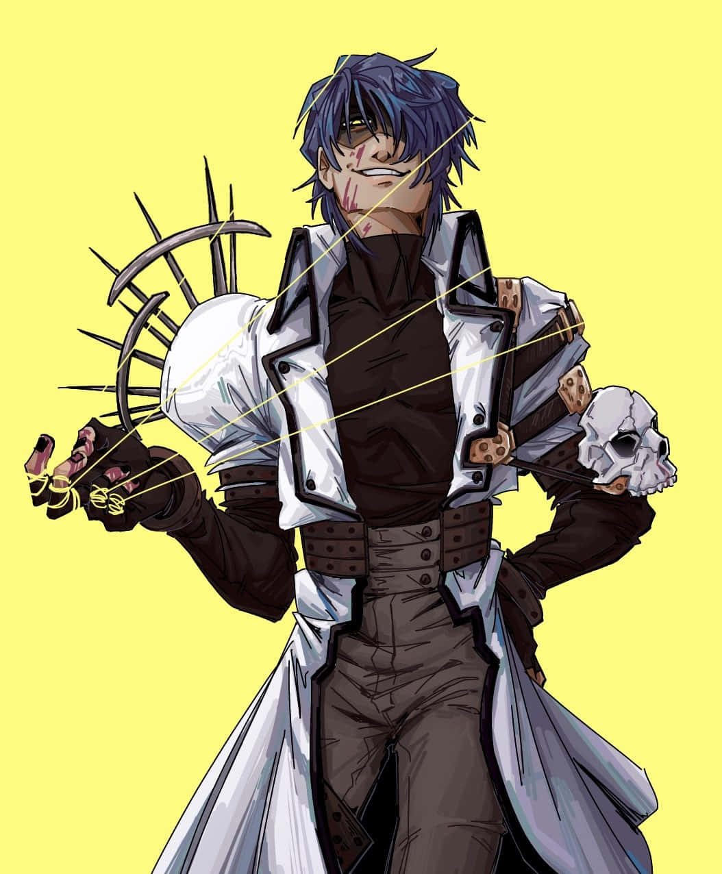 Legato Bluesummers, anime character, white coat, SD Phone Wallpaper