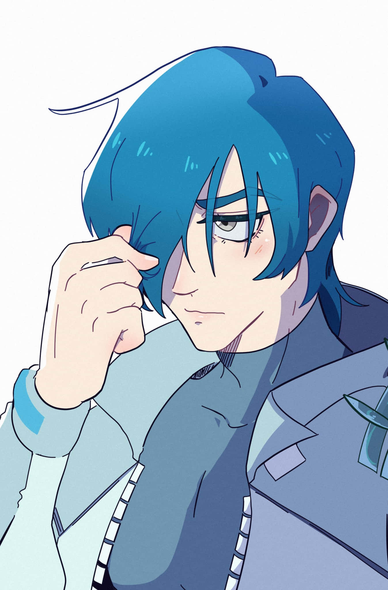 Legato Bluesummers, blue-haired, anime character, Full HD Phone Wallpaper