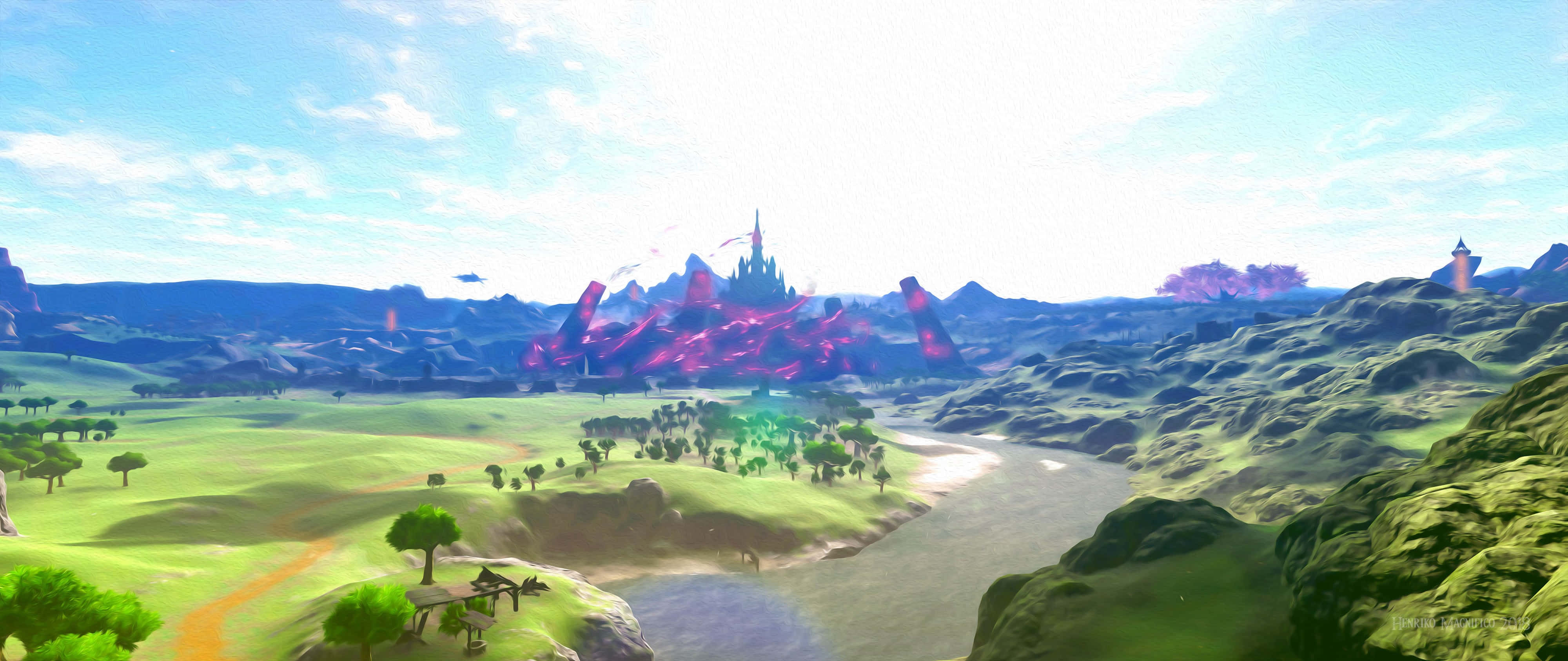 Zelda Breath Of The Wild, 4K, rolling green hills, 4K Desktop Wallpaper