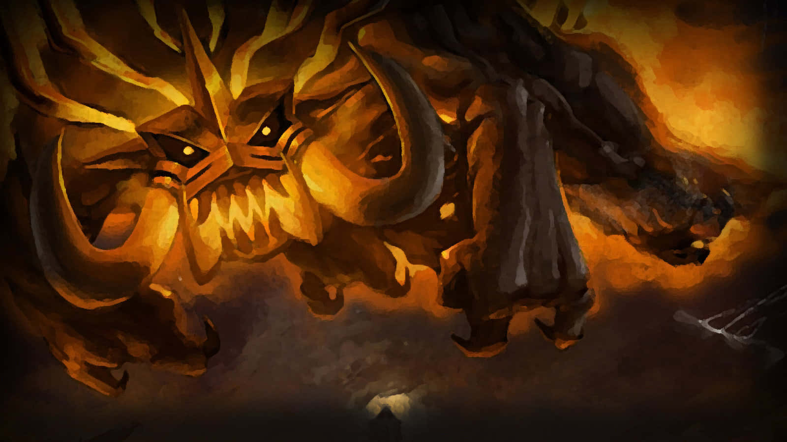 legend, fiery golden dragon, glowing eyes, HD Desktop Wallpaper