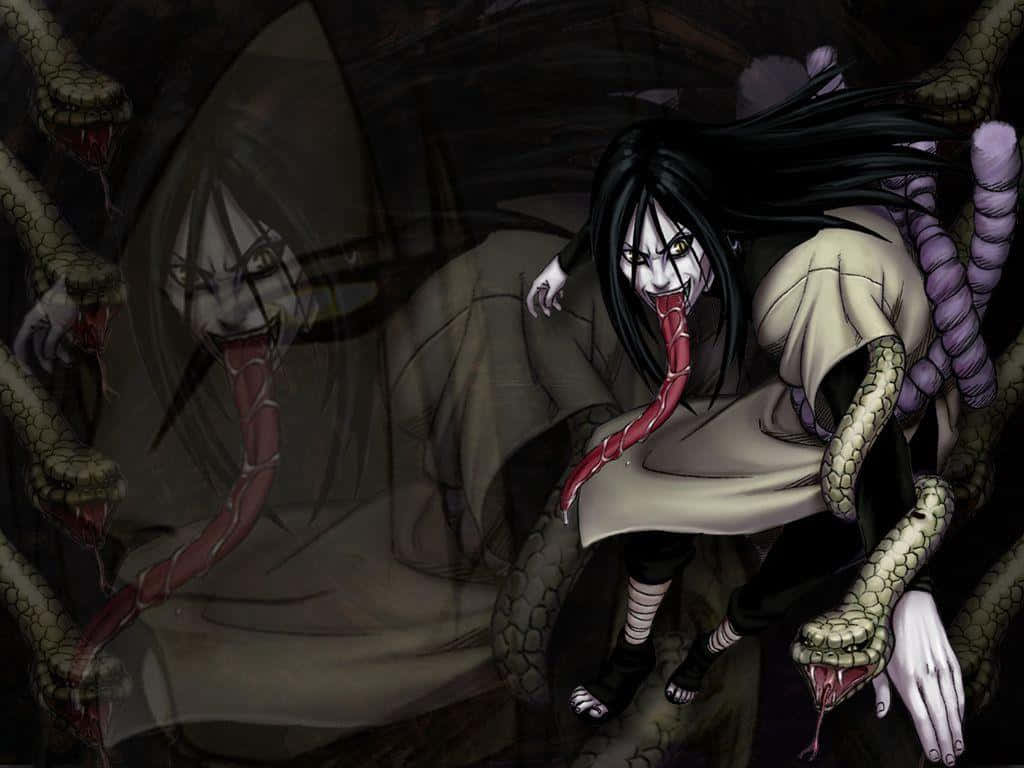 Legendary Sannin, black hair, glowing eyes, SD Desktop Wallpaper