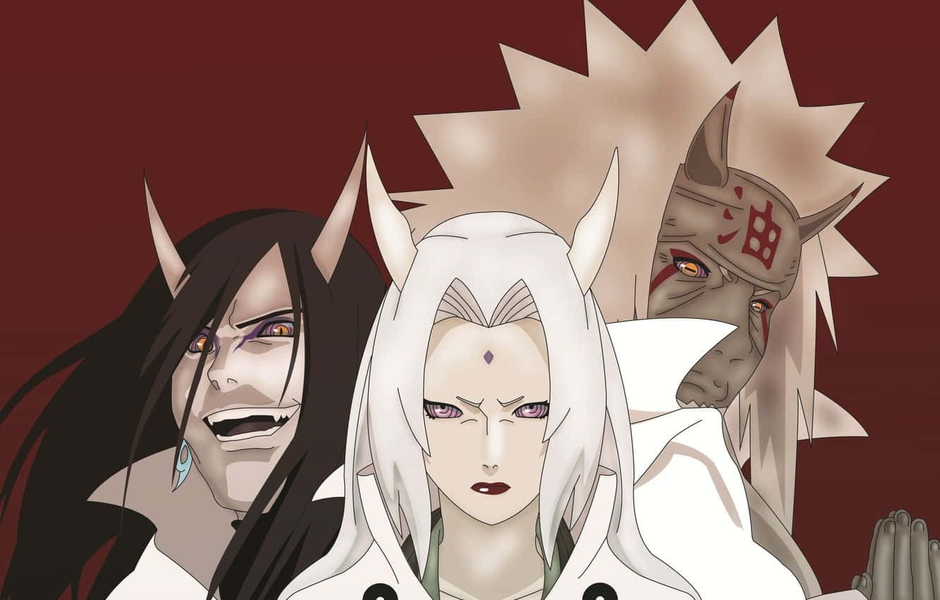 Legendary Sannin, anime characters, horns, HD Desktop Wallpaper