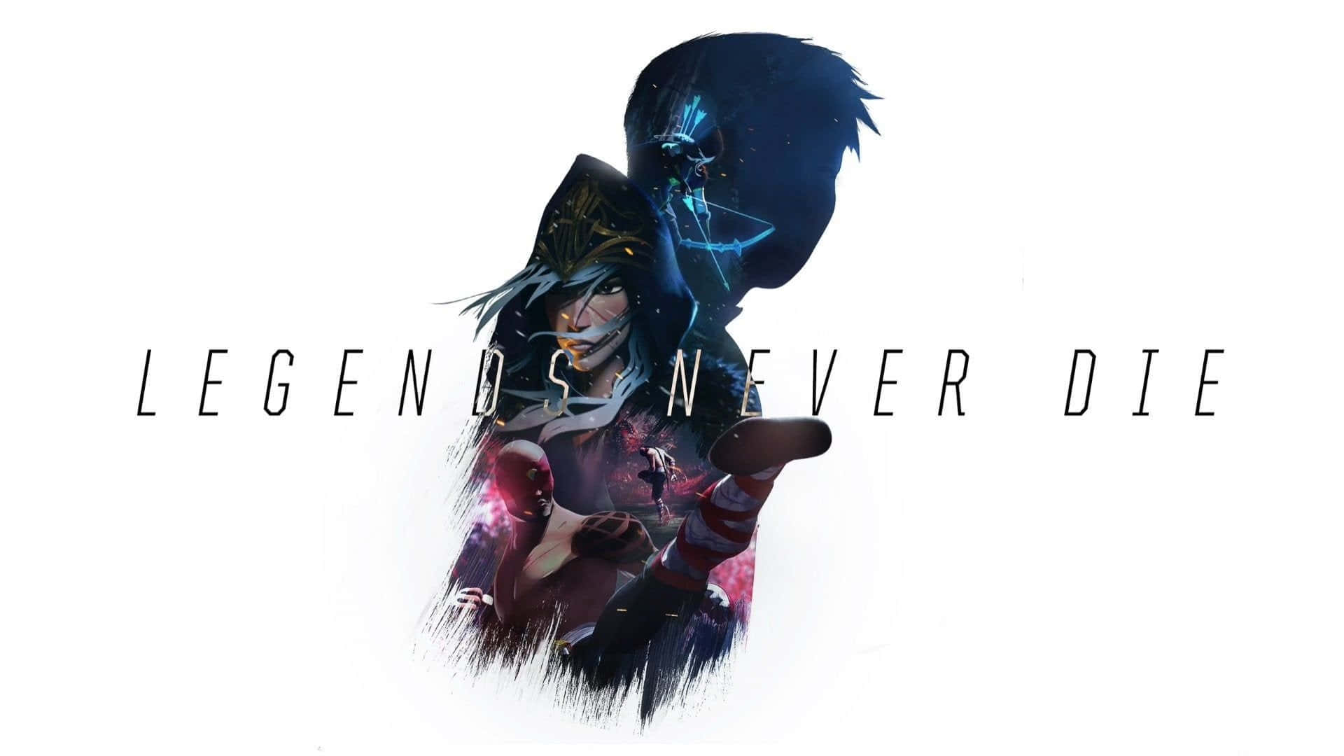 Legends Never Die, sakura sakura, hooded warrior, Full HD Desktop Wallpaper