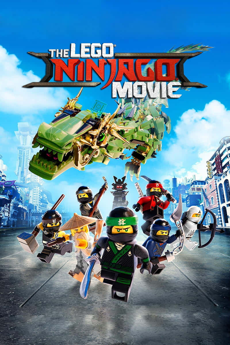 Lego Ninjago, ninjas, dragon ally, SD Phone Wallpaper