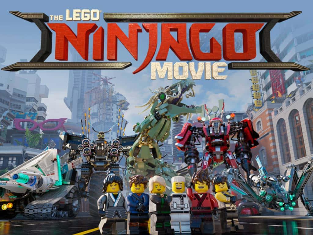 LEGO Ninjago, Ninjago characters, futuristic cityscape, SD Desktop Wallpaper