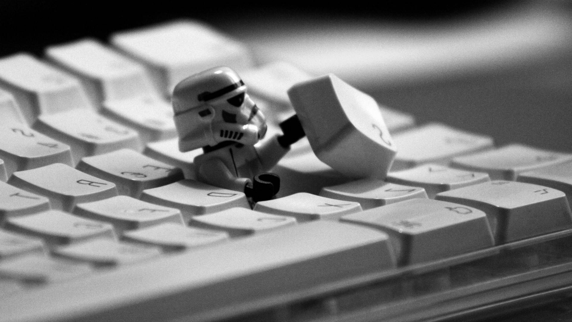 LEGO Star Wars, stormtrooper, LEGO figurine, Full HD Desktop Wallpaper
