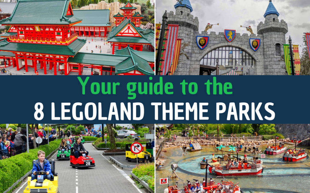 Legoland, Japanese-style temples, red go-karts, SD Desktop Wallpaper