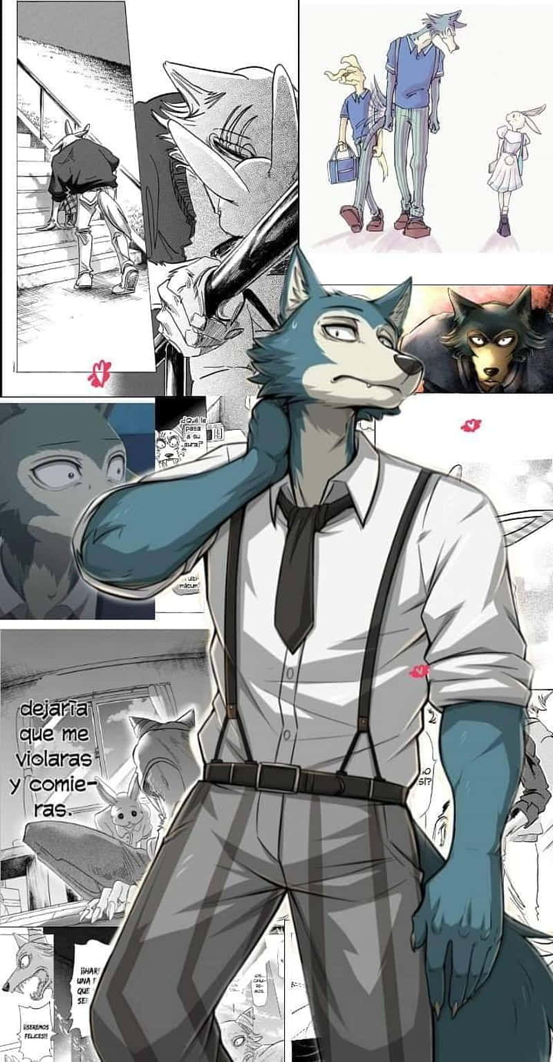 Legosi, blue anthropomorphic wolf, white shirt, HD Phone Wallpaper