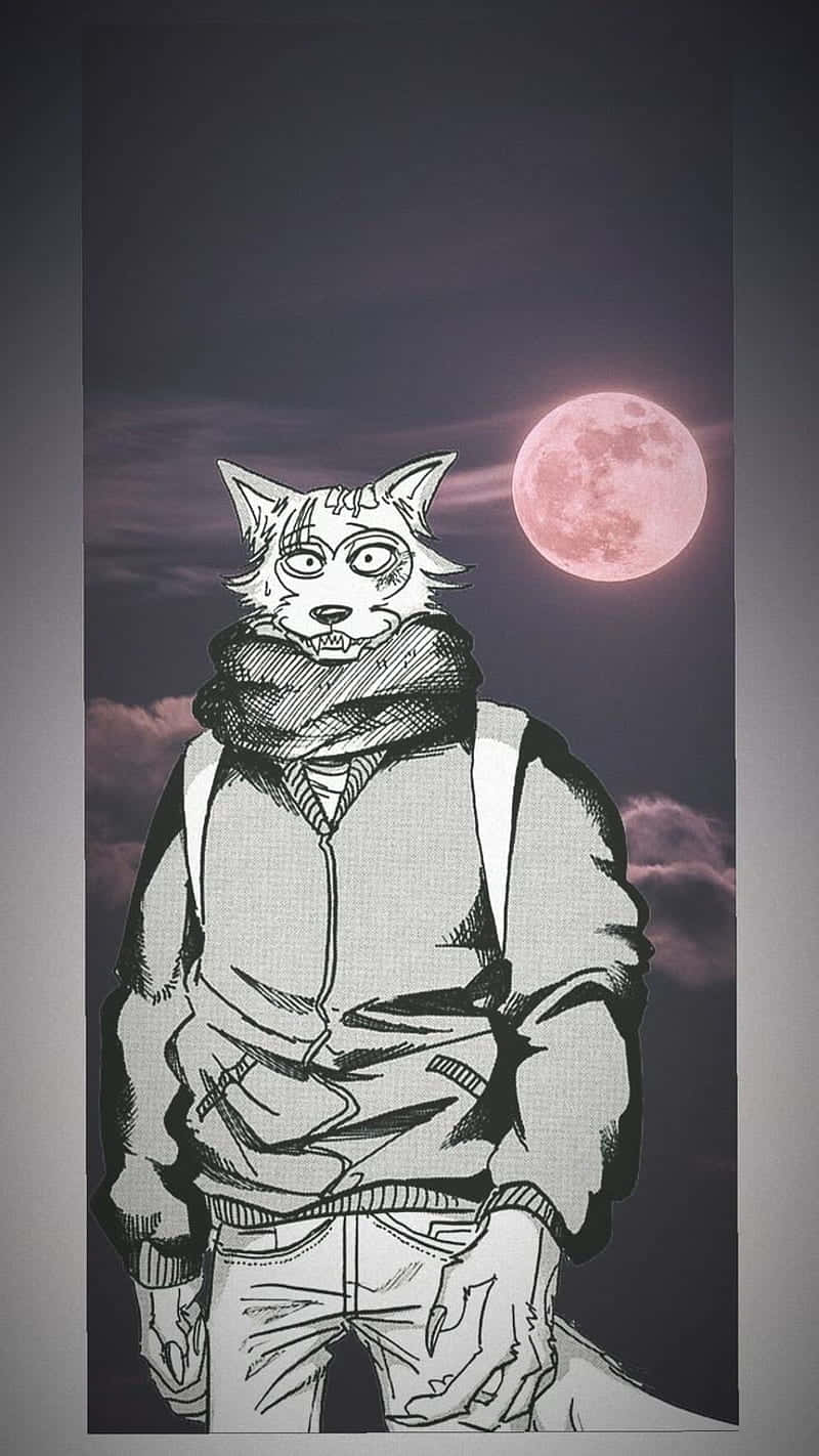 Legosi, hoodie, glowing pink moon, HD Phone Wallpaper