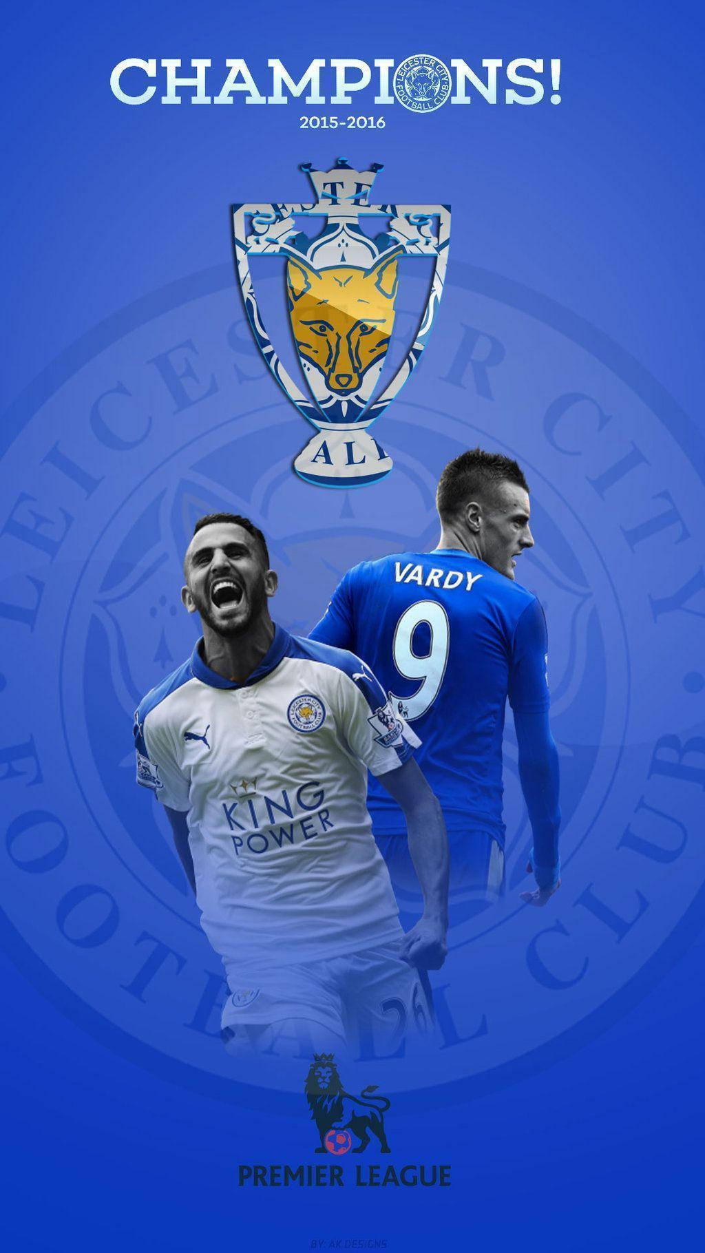 Leicester City, 2015-2016 Premier League title, club crest, HD Phone Wallpaper