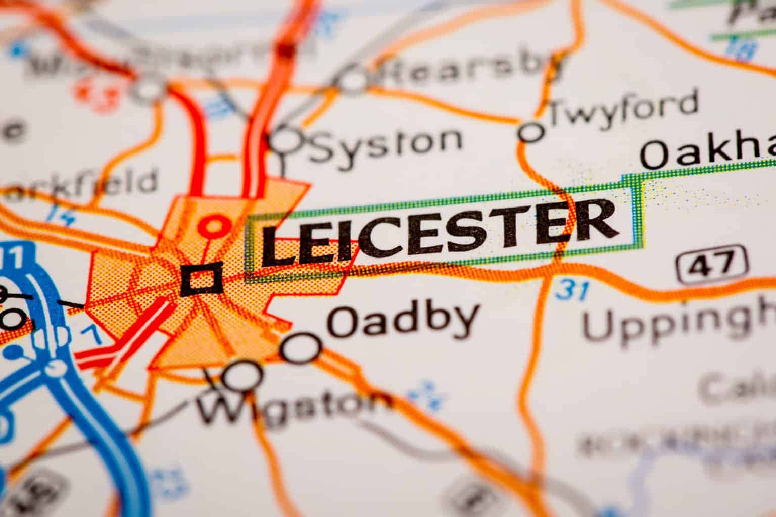 Leicester, U K, road map, HD Desktop Wallpaper