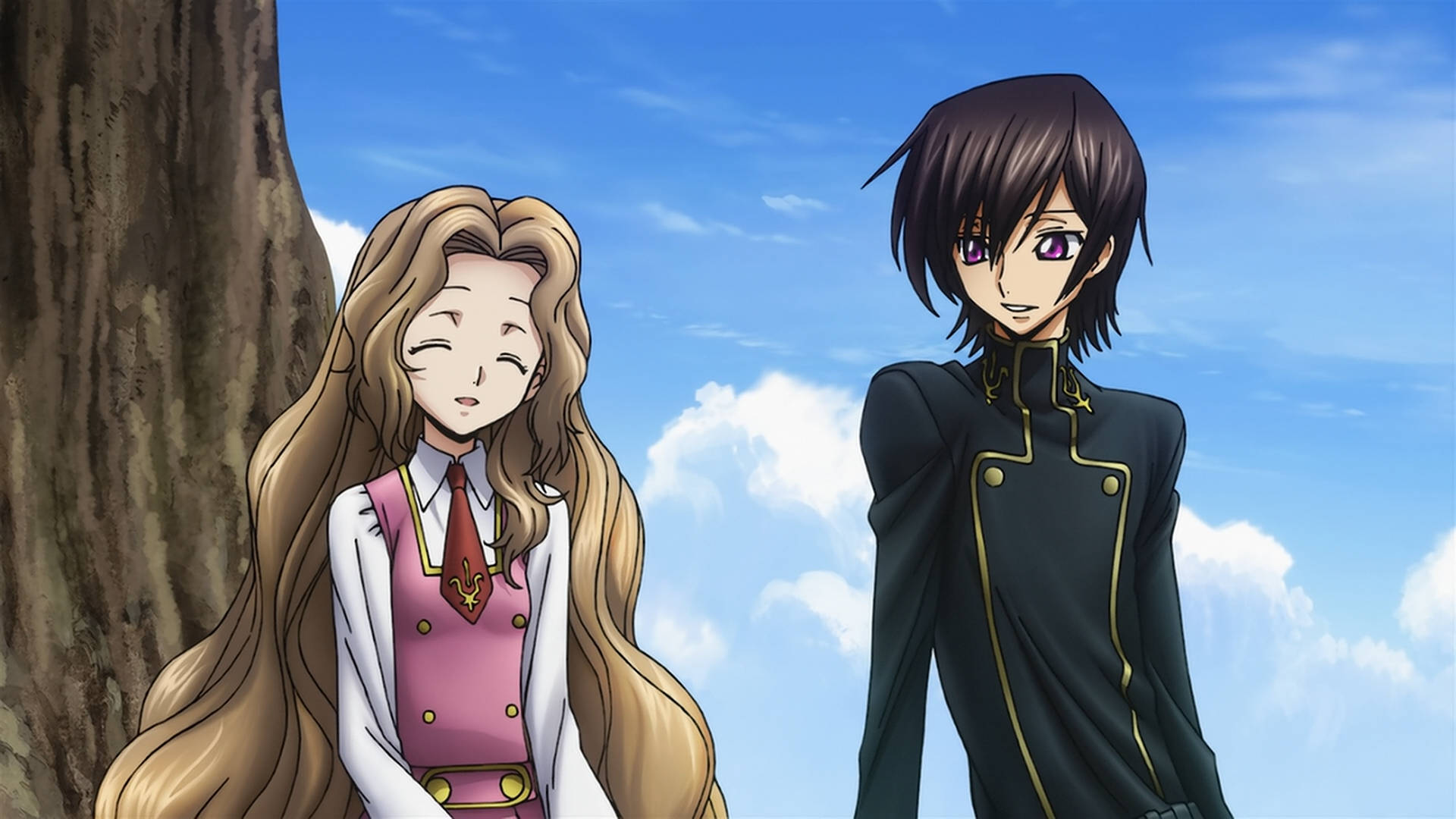 Lelouch Lamperouge, sister, long blonde hair, Full HD Desktop Wallpaper