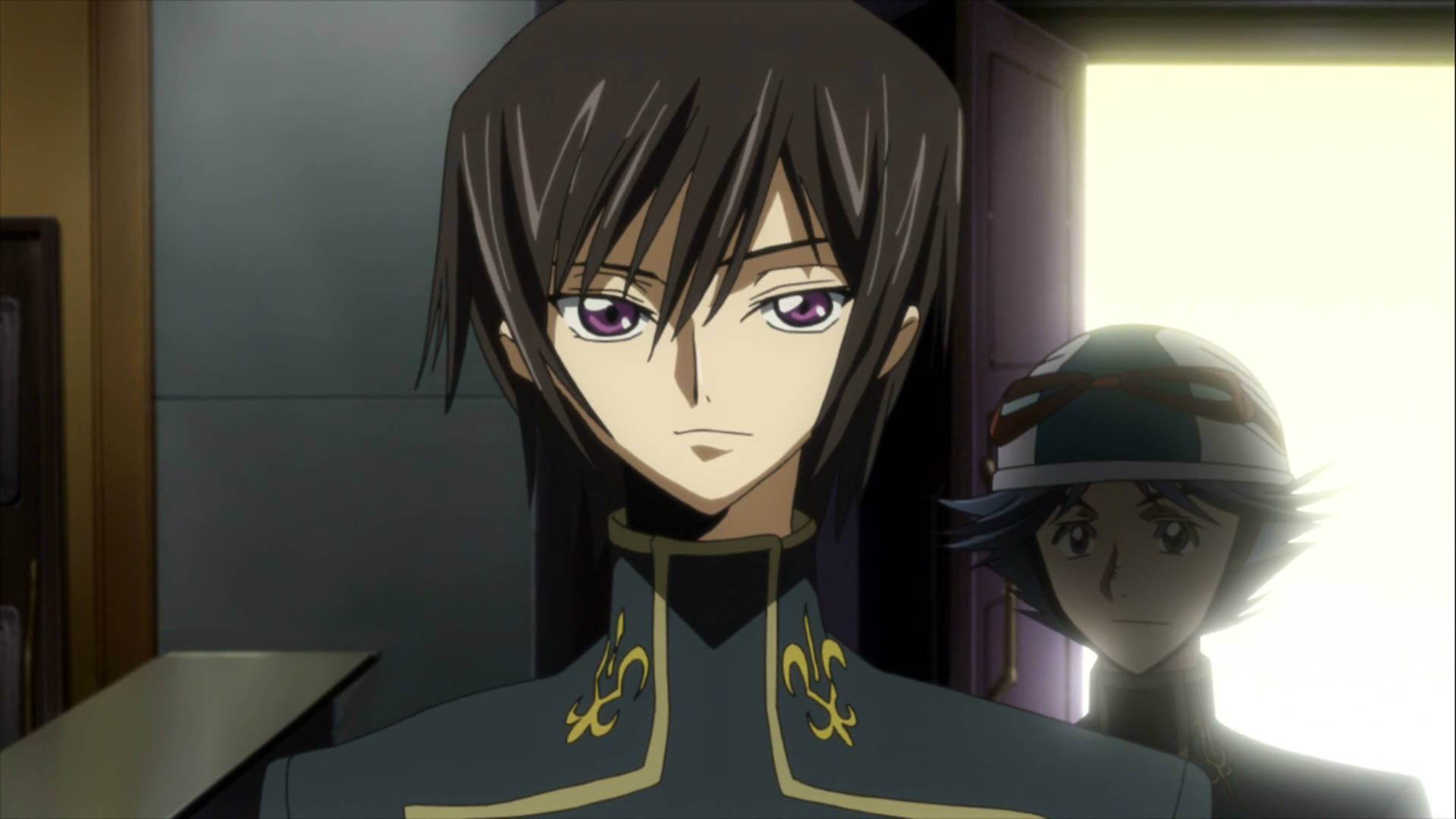 Lelouch Lamperouge, purple eyes, dark hair, Full HD Desktop Wallpaper