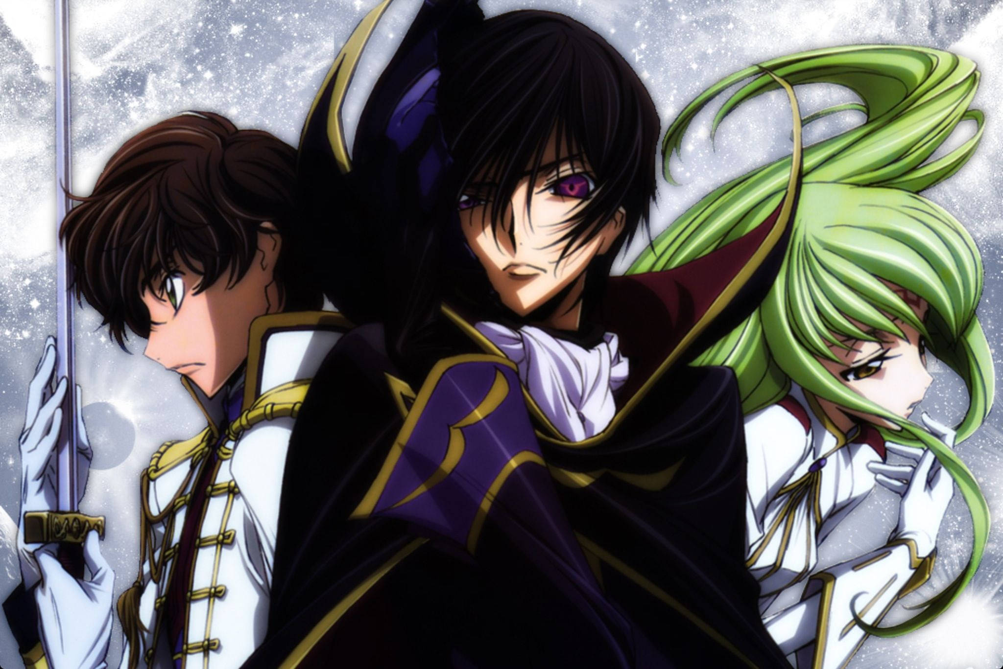 Lelouch Lamperouge, anime characters, ornate uniforms, Full HD Desktop Wallpaper