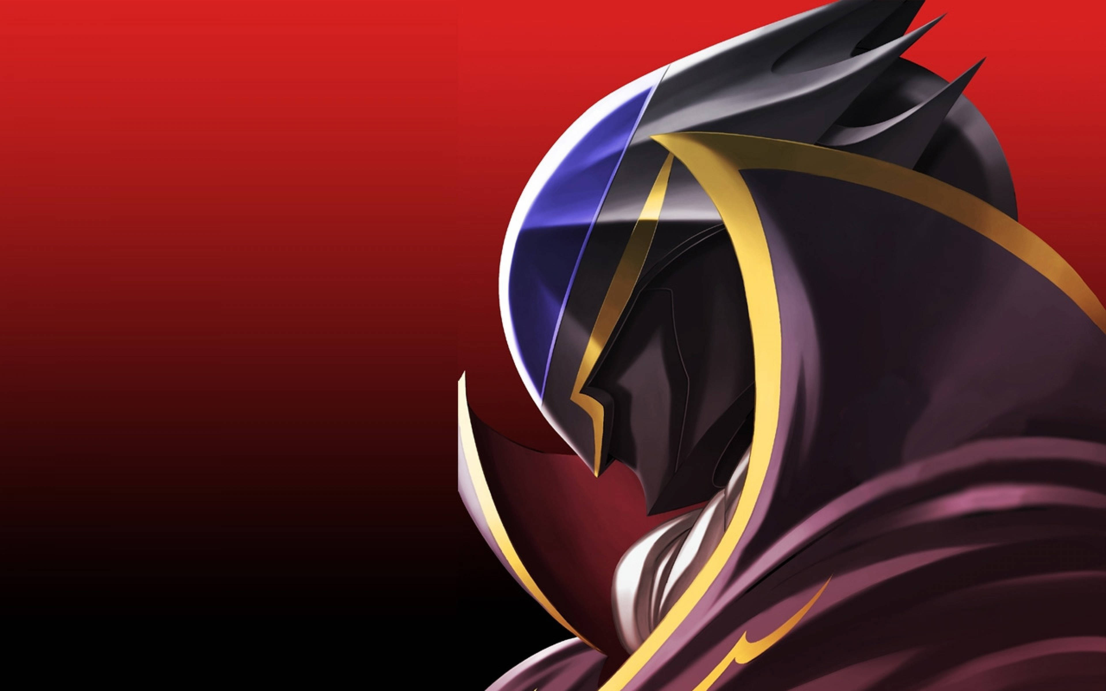 Lelouch Lamperouge, dark armor, gold trim, 4K Desktop Wallpaper
