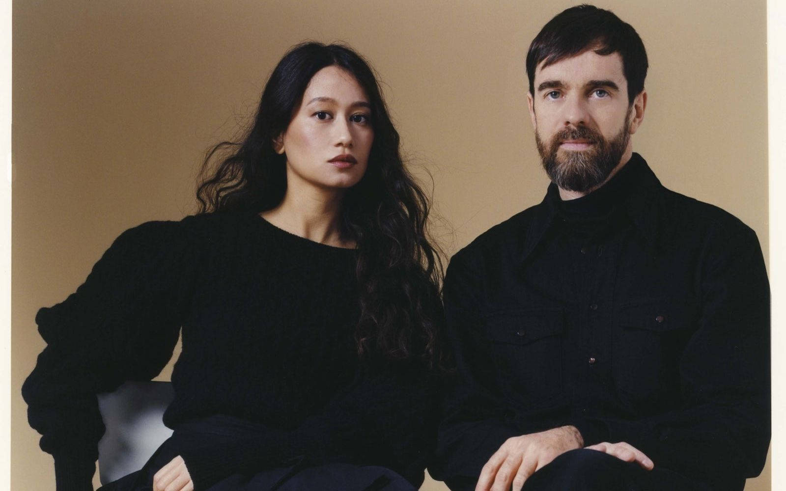 Lemaire, couple, black attire, HD Desktop Wallpaper