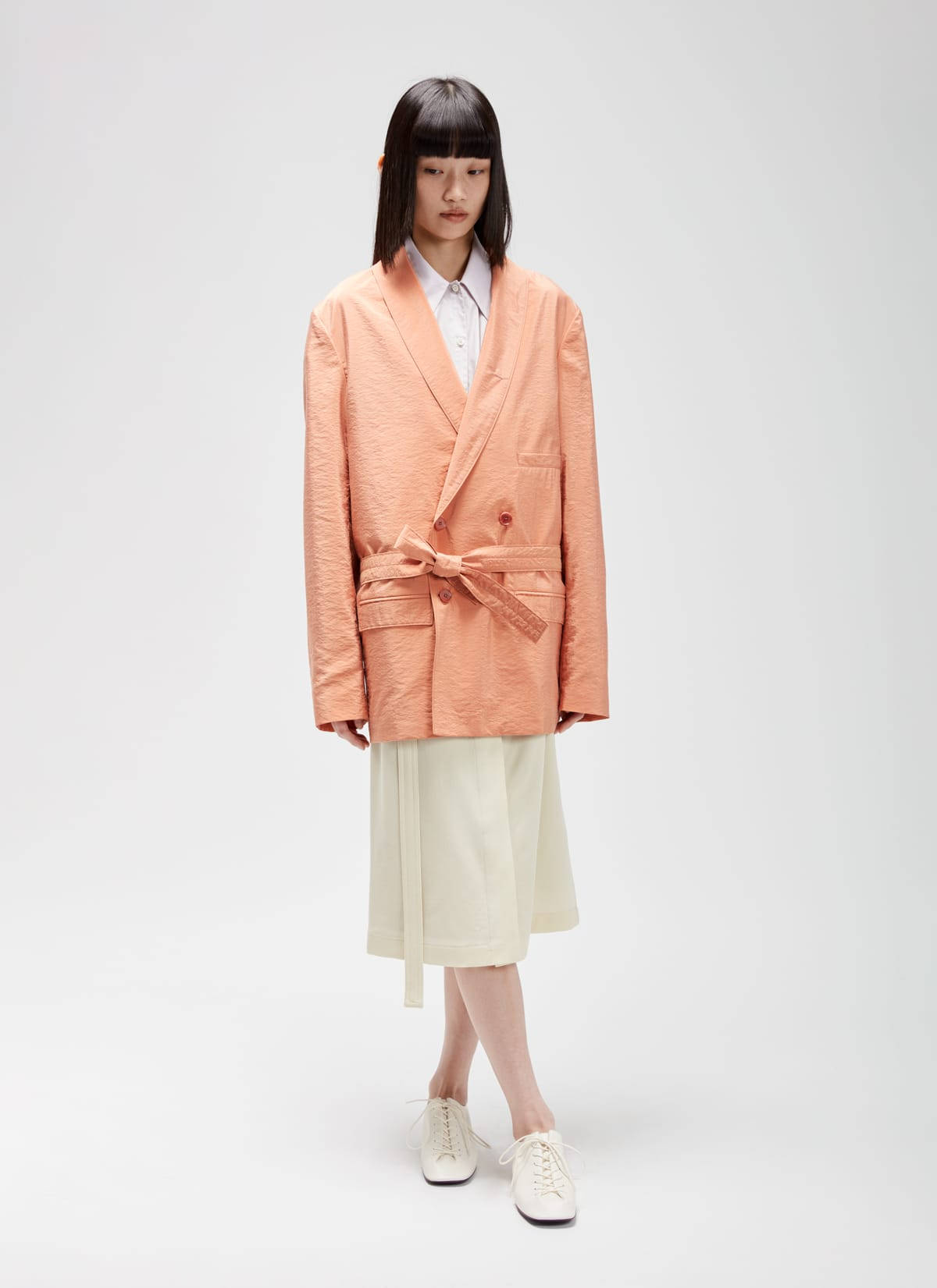 Lemaire, double breasted coat, peach blazer, HD Phone Wallpaper