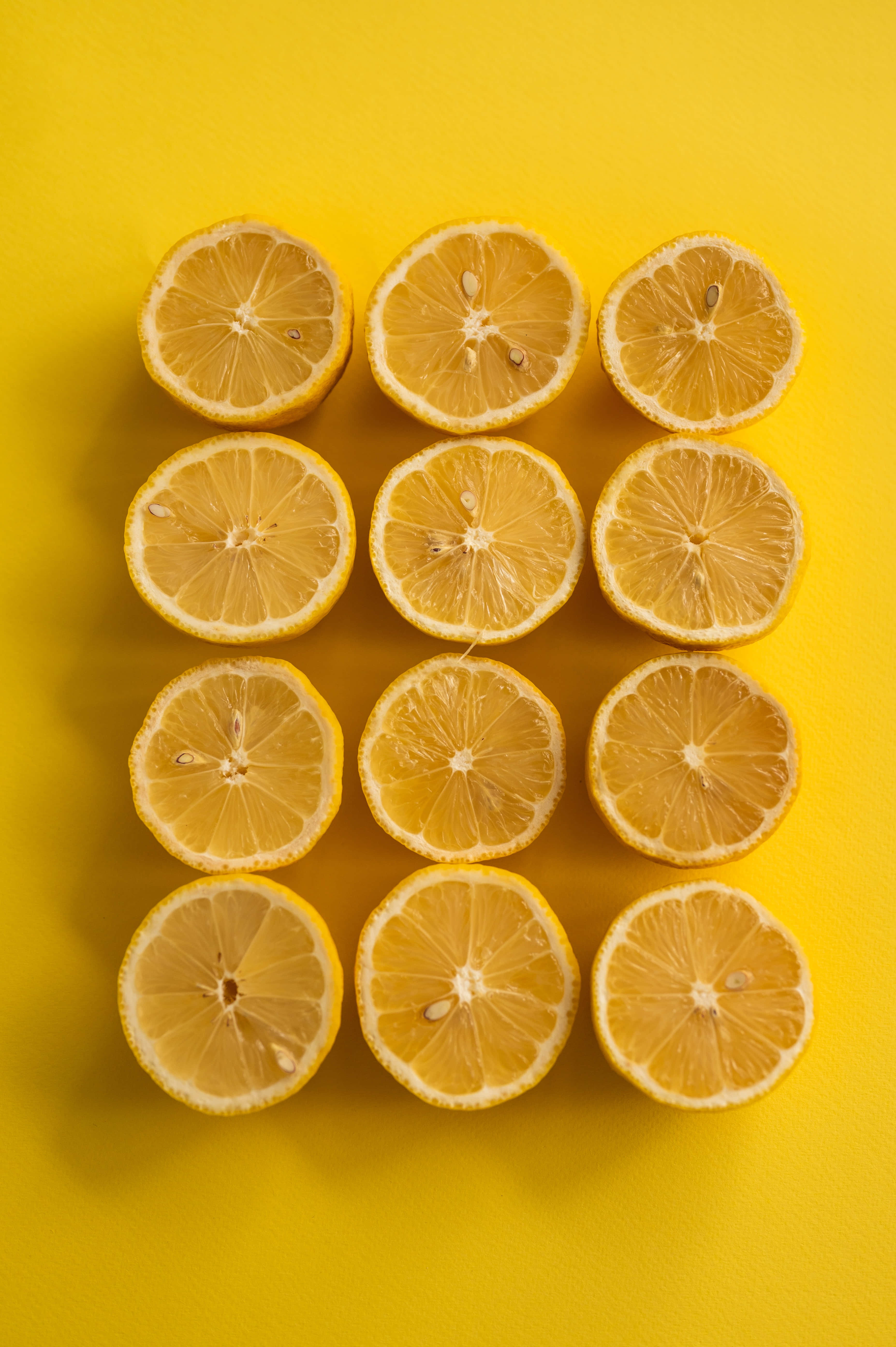 Lemon Yellow Background iPhone, lemon, vibrant yellow background, 5K Phone Wallpaper
