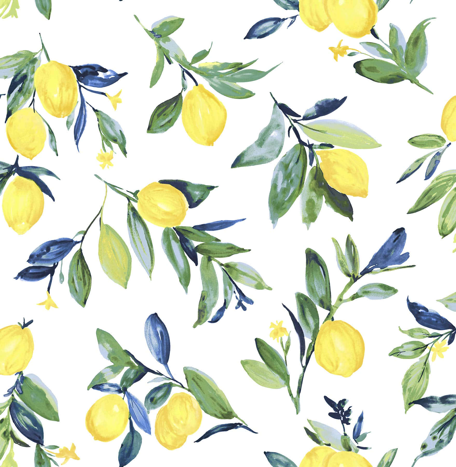 Lemon iPhone, watercolor lemons, green leaves, HD Phone Wallpaper