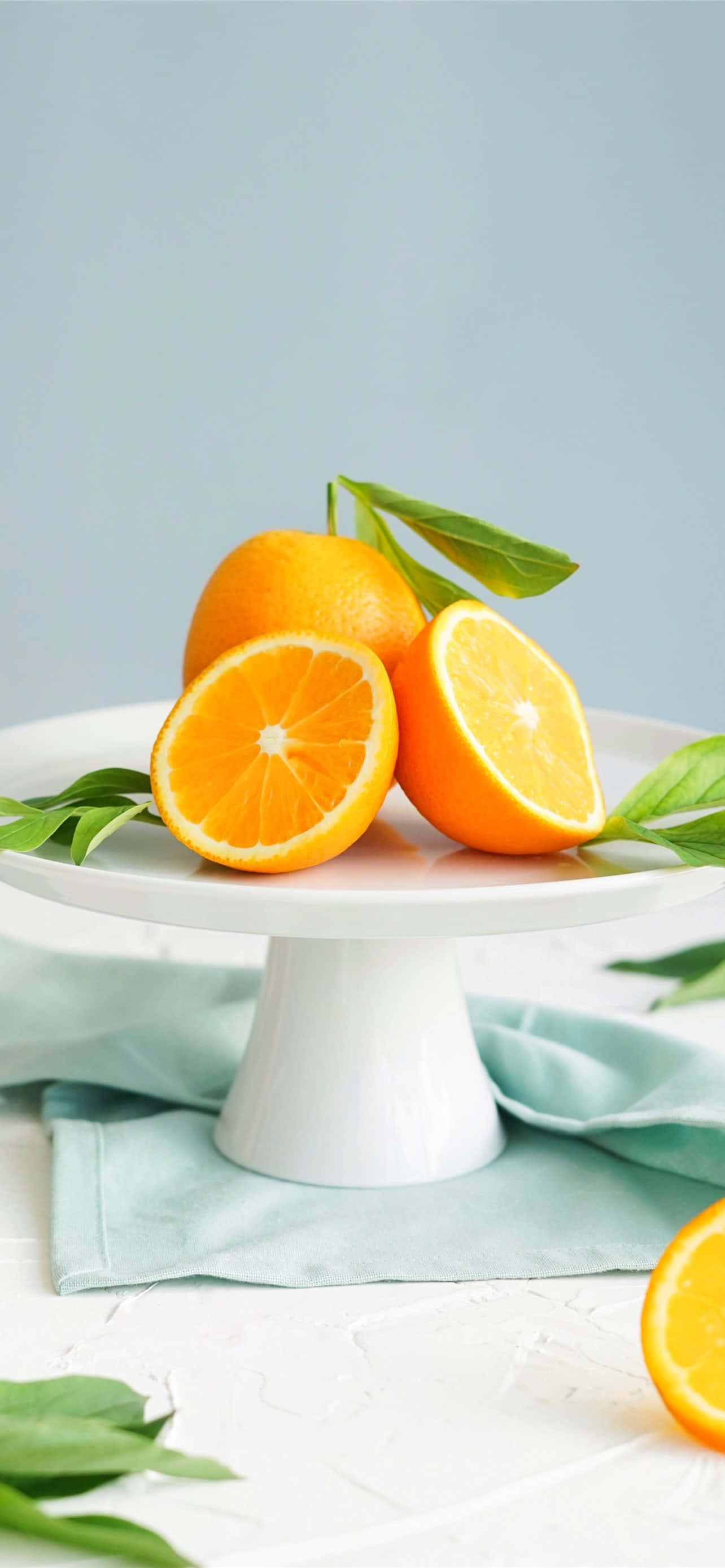 Lemon iPhone, 1284 x 2778, orange halves, 2K Phone Wallpaper