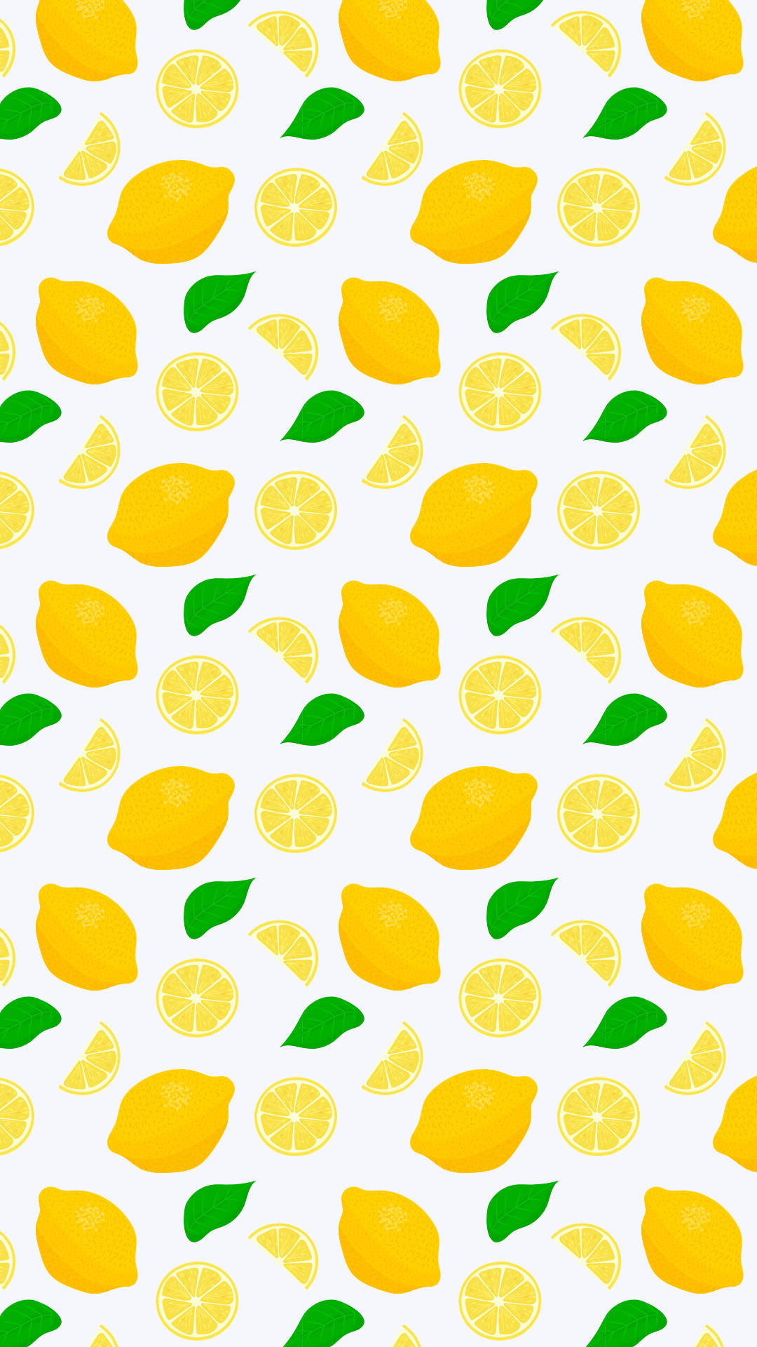 Summer iPhone, lemon pattern, vibrant yellow lemons, Full HD Phone Wallpaper