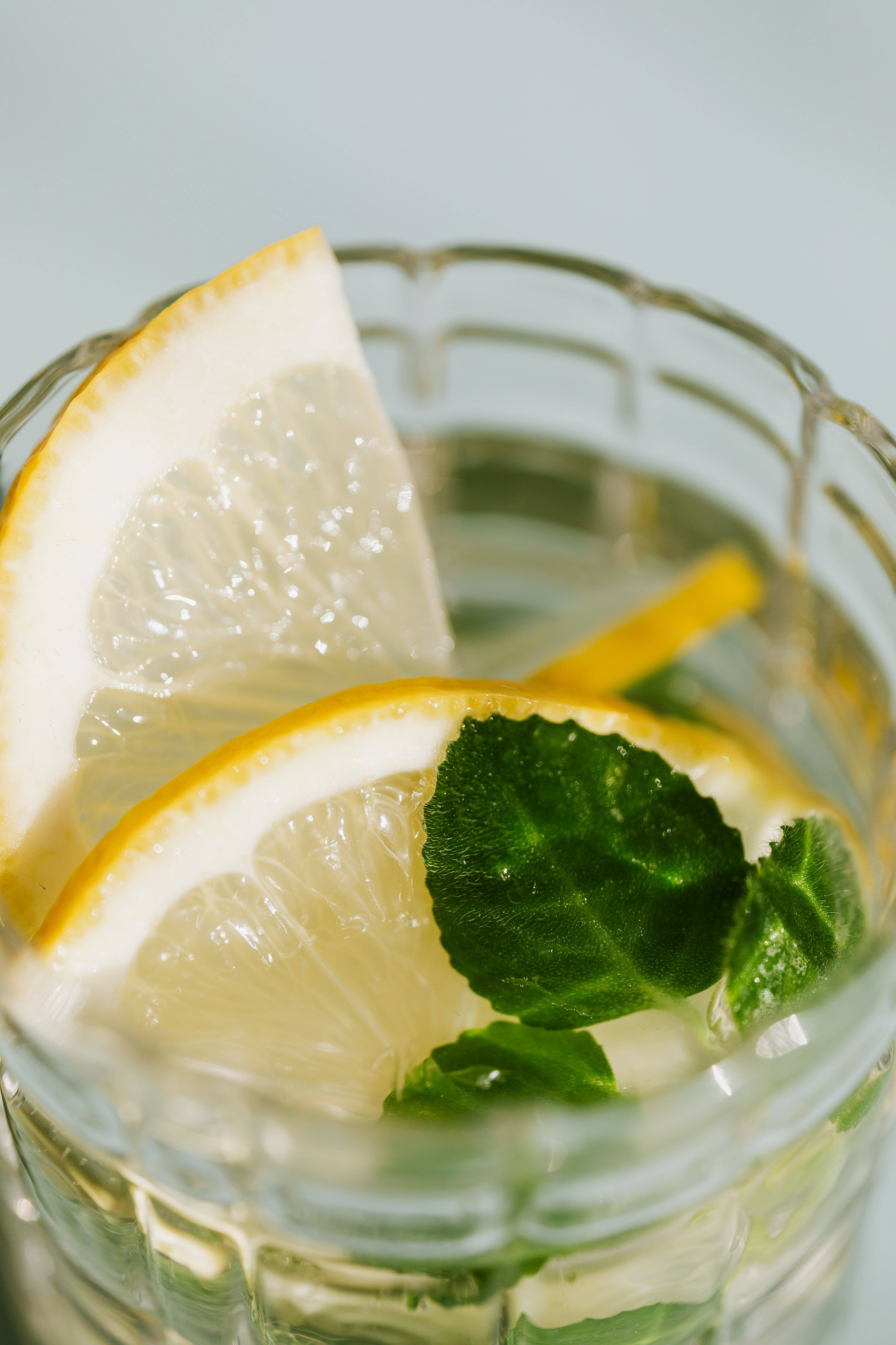 Lemon iPhone, clear glass, water, 5K Phone Wallpaper