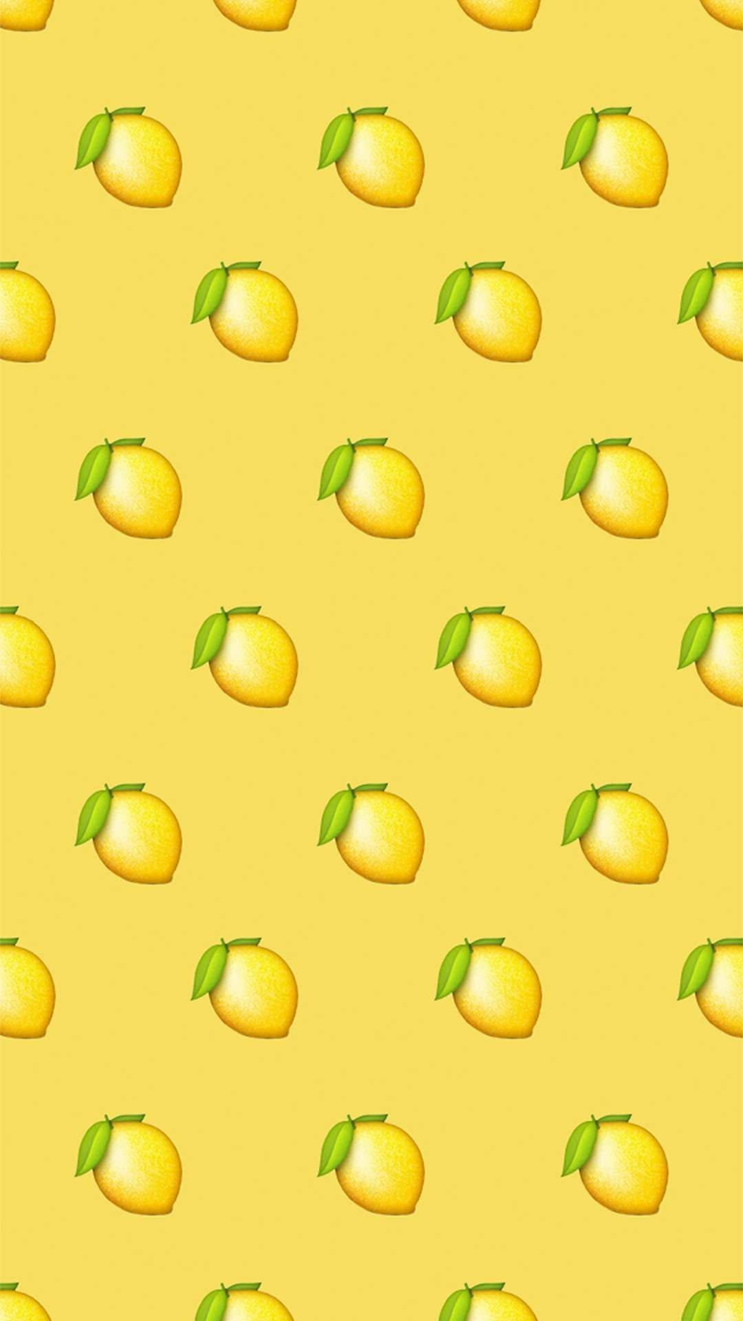 lemon fruit art phone, bright yellow lemons, green leaves, Full HD Phone Wallpaper