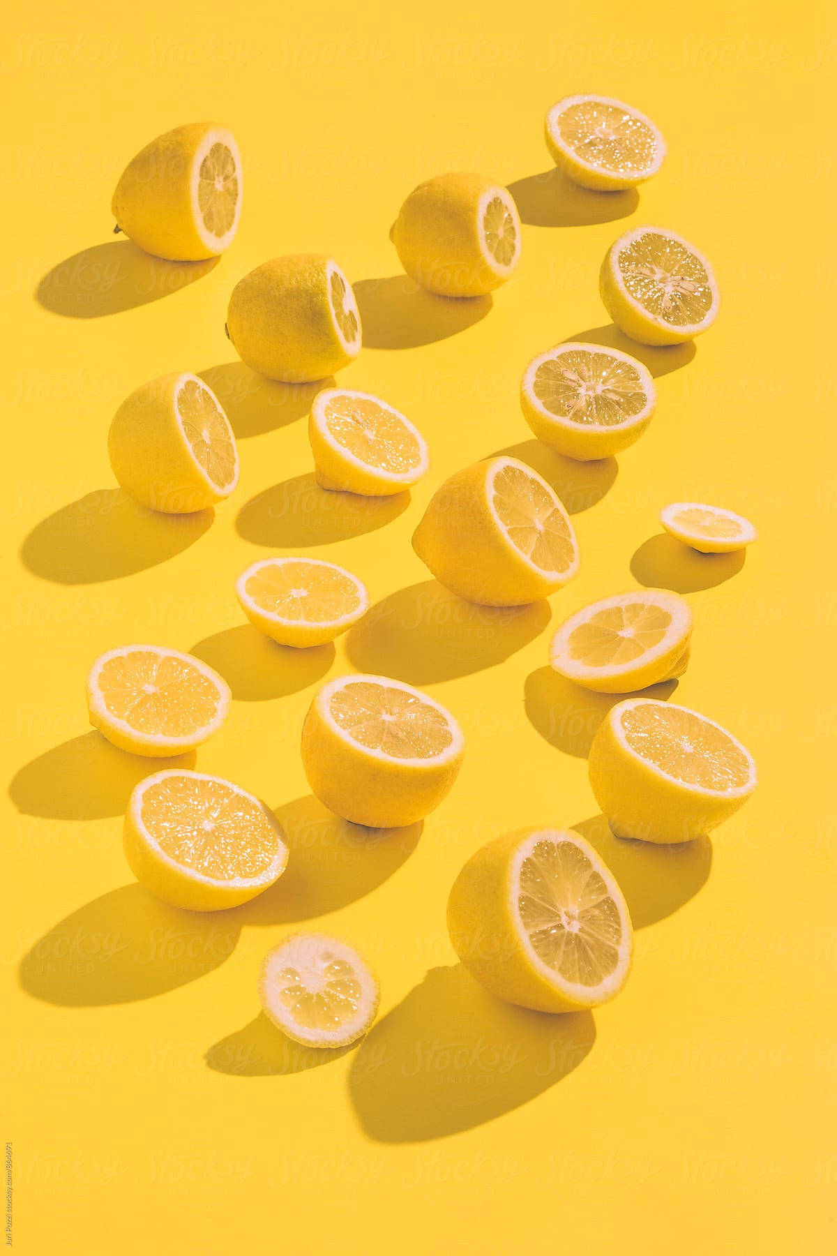 fresh lemon, sliced, yellow, HD Phone Wallpaper