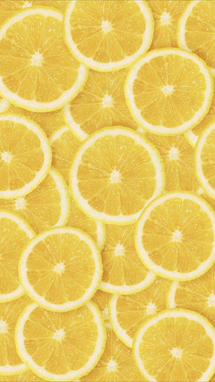 Aesthetic Lemon Slices, vibrant yellow, lemon slices, HD Phone Wallpaper
