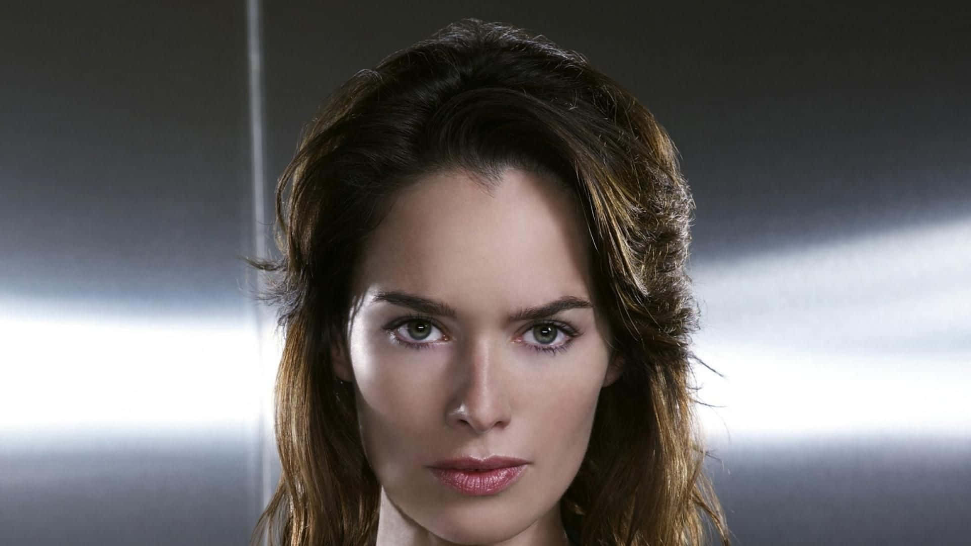 Lena Headey, dark hair, intense gaze, Full HD Desktop Wallpaper