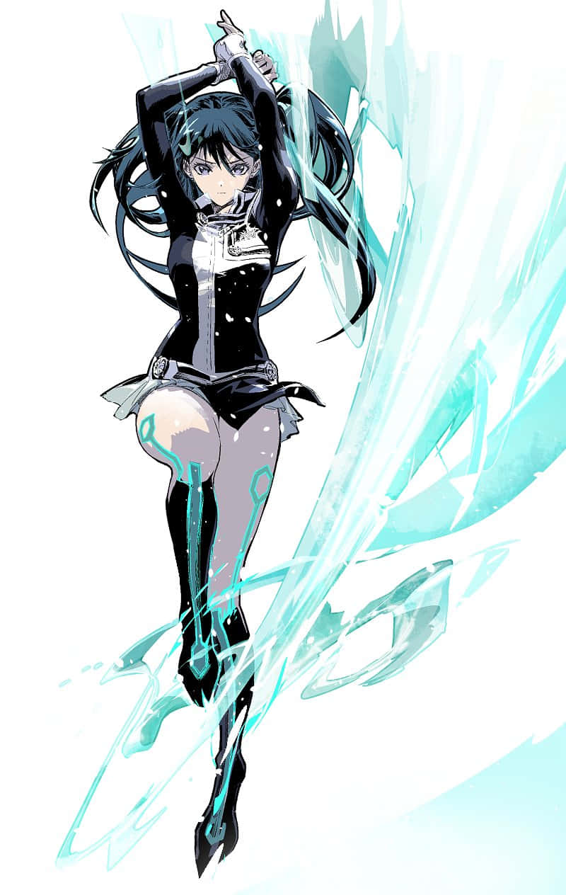 Lenalee Lee, D Gray Man, black-haired anime girl, SD Phone Wallpaper