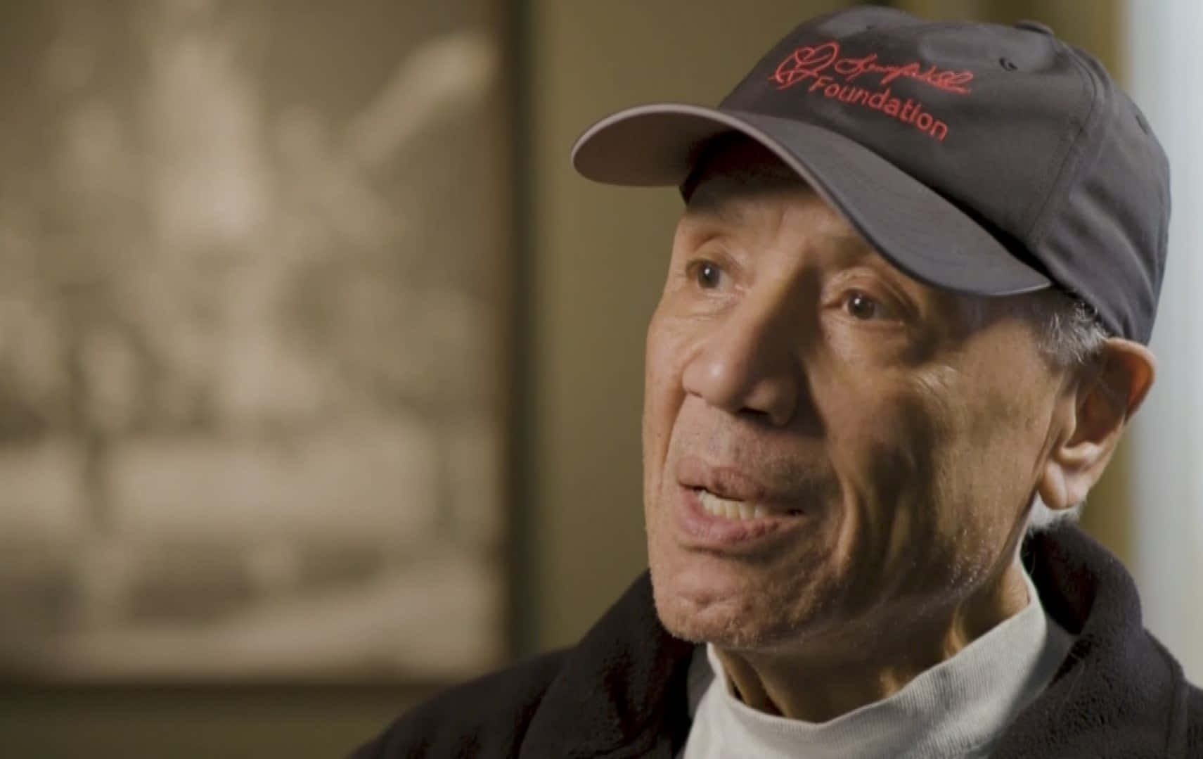 Lenny Wilkens, gray cap, red embroidery, HD Desktop Wallpaper