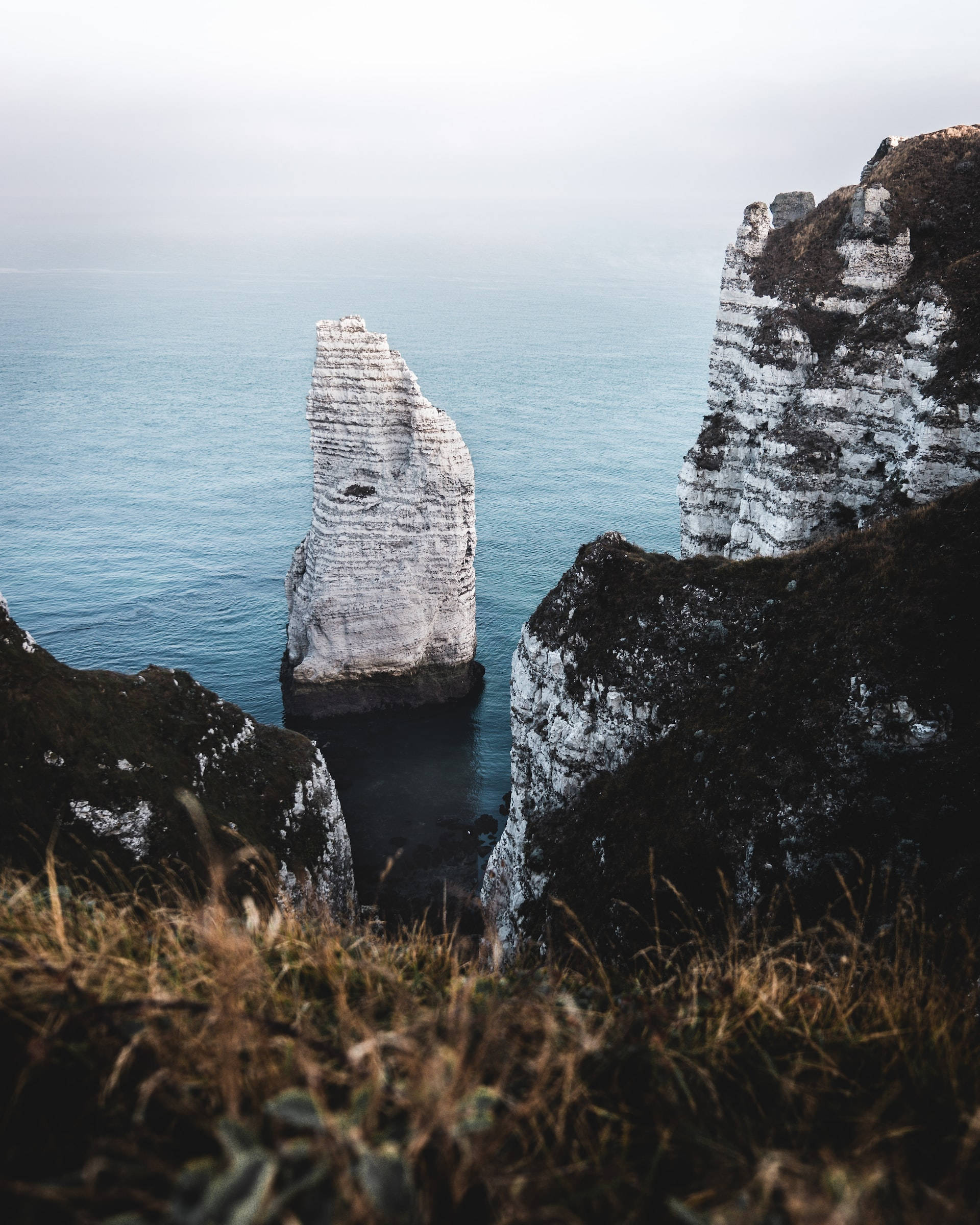 Lenovo Tablet, white chalk cliff, calm blue sea, Full HD Phone Wallpaper