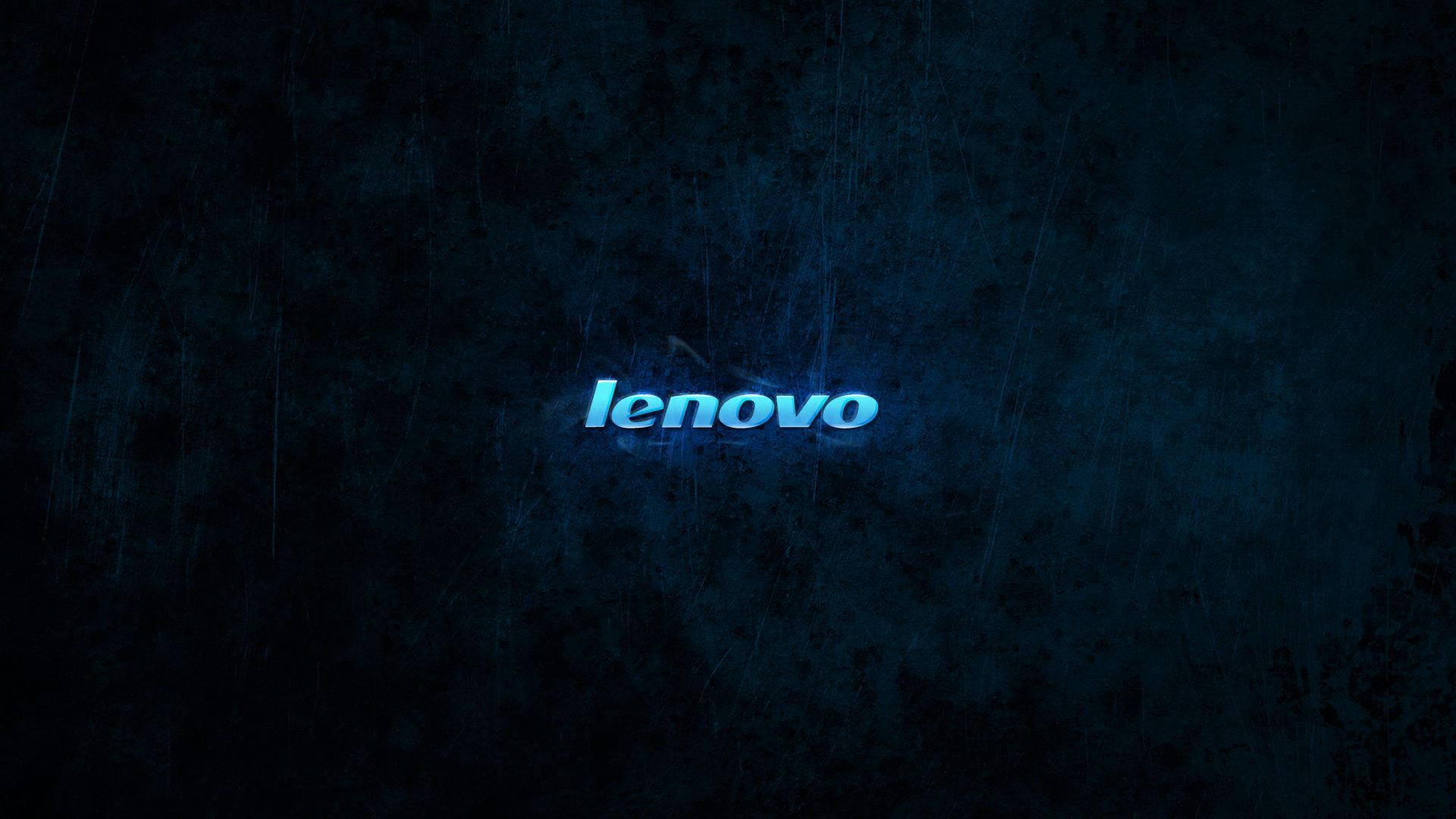 Lenovo Tablet, glowing blue Lenovo logo, dark textured wall, Full HD Desktop Wallpaper