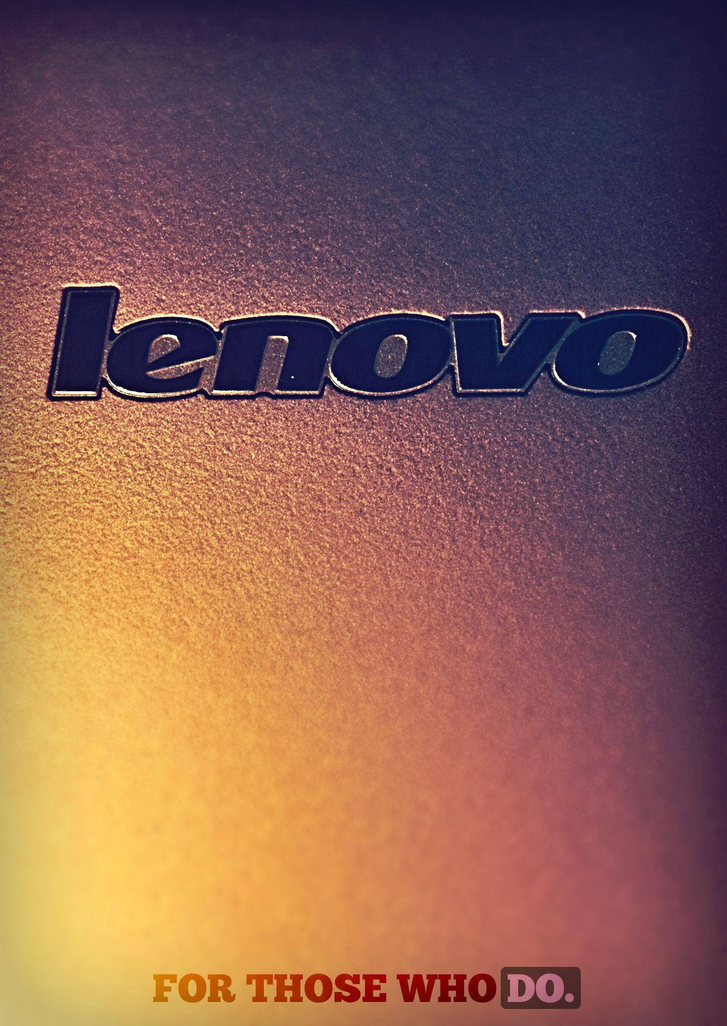 Lenovo, Laptop Logo Lenovo HD, warm gradient lighting, Full HD Phone Wallpaper