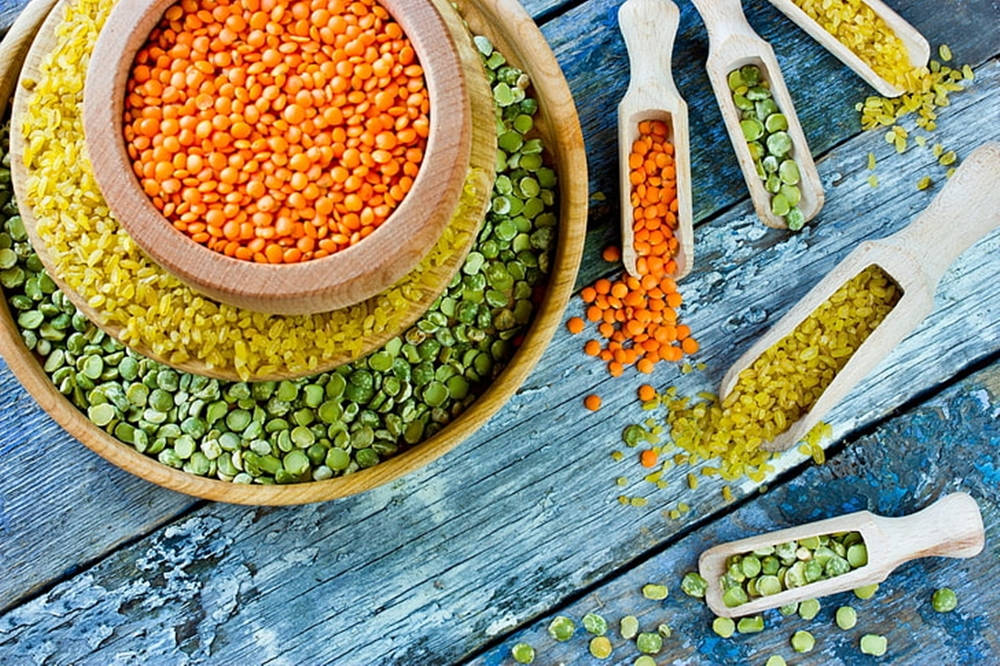 green lentils, orange lentils, yellow lentils, SD Desktop Wallpaper