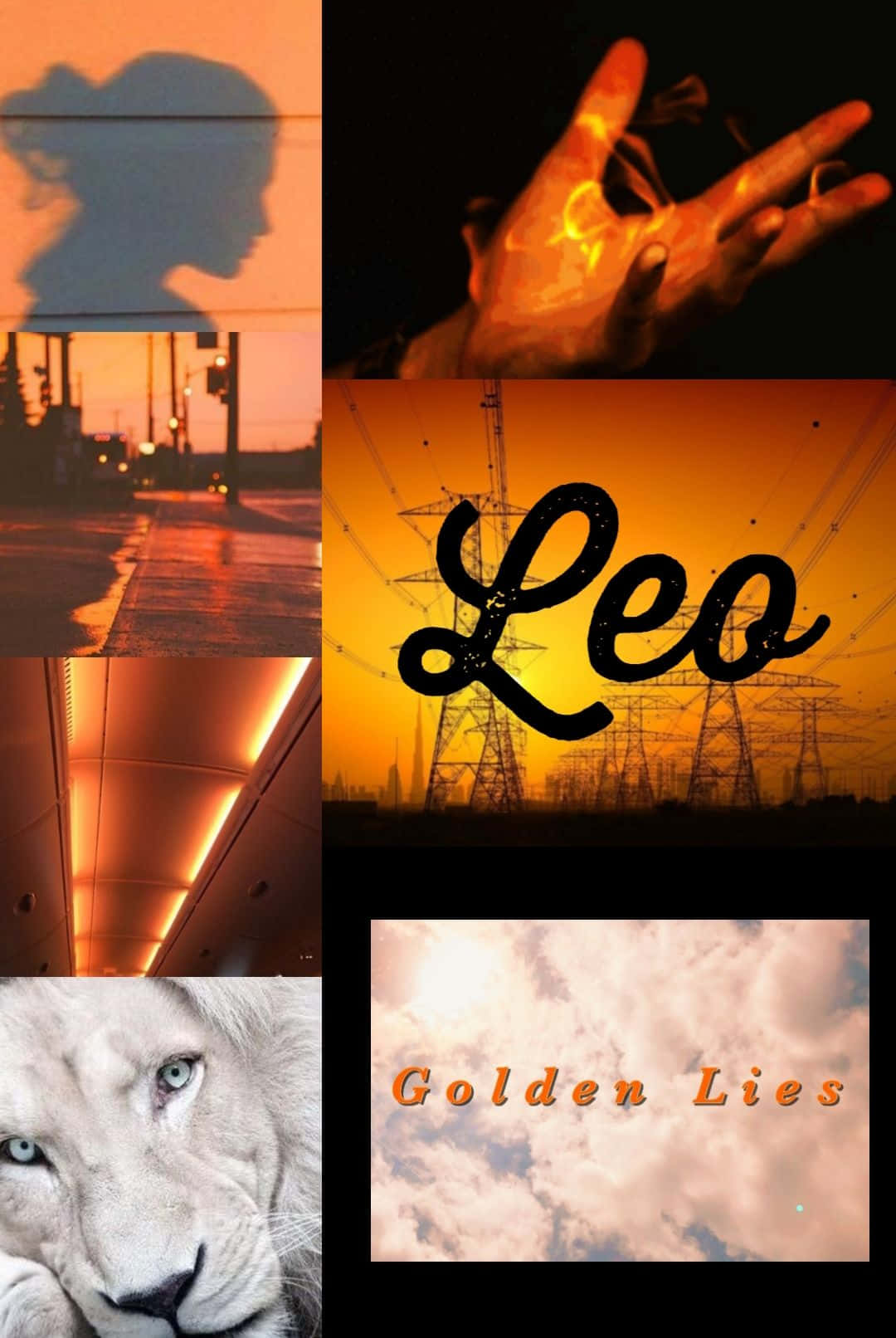 Leo Aesthetic, lion's face, golden-hued, HD Phone Wallpaper