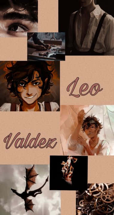Leo, dragon motifs, steampunk gears, SD Phone Wallpaper
