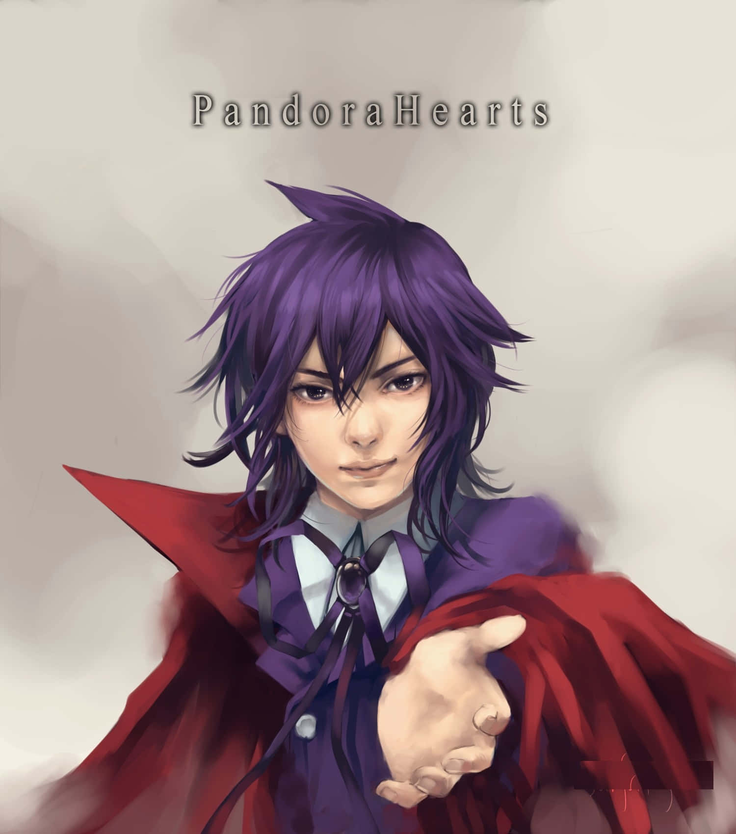 Leo Baskerville, purple-haired, red cape, HD Phone Wallpaper
