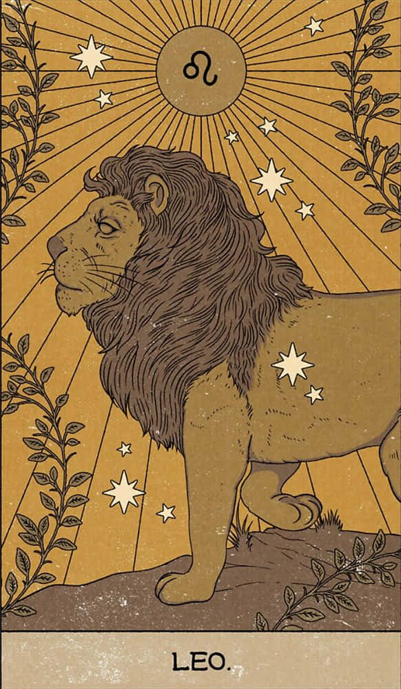 Leo Zodiac, lion, zodiac symbol, SD Phone Wallpaper