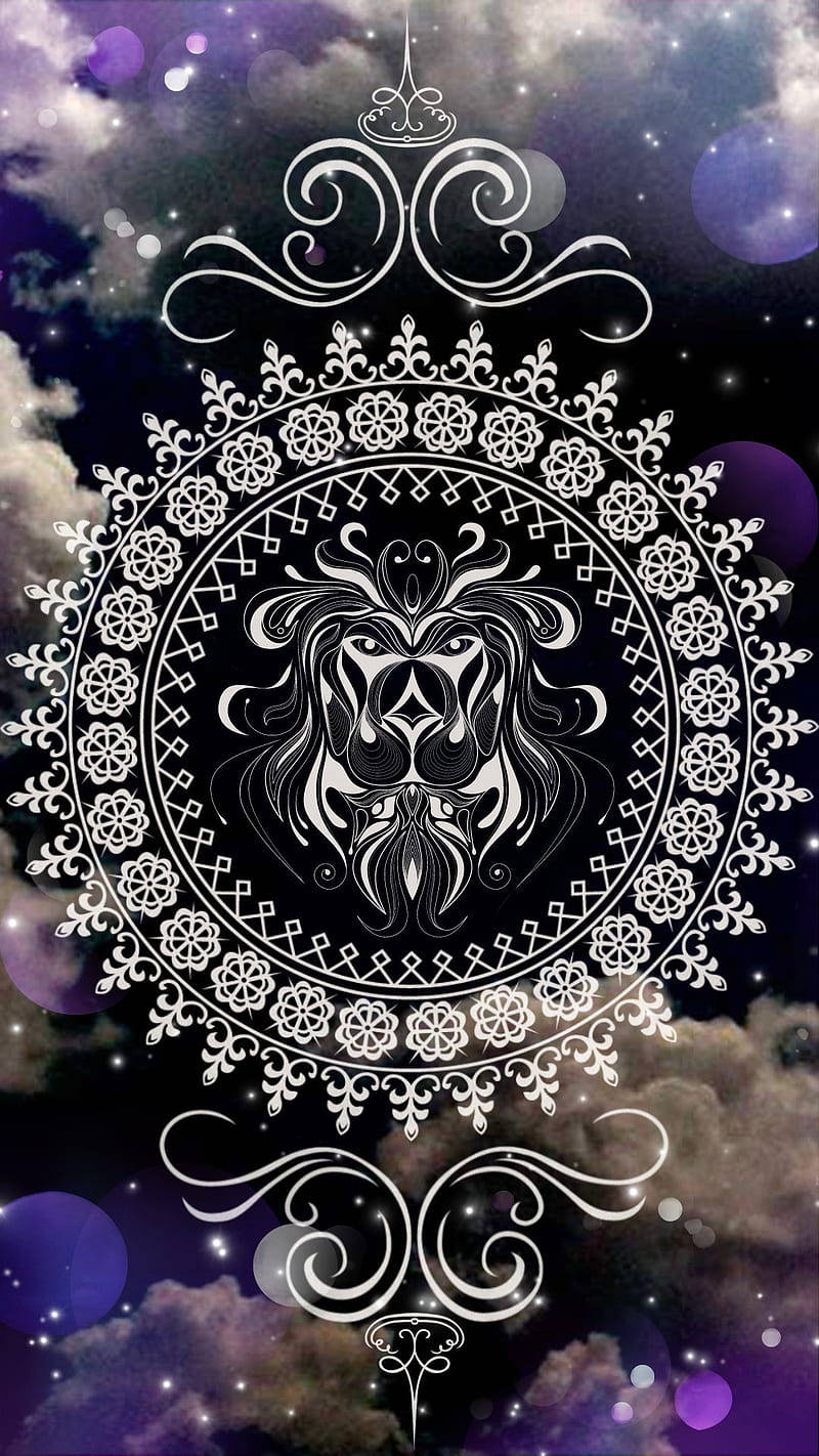 Mystical Mandala, Leo Zodiac, Wind Element, HD Phone Wallpaper