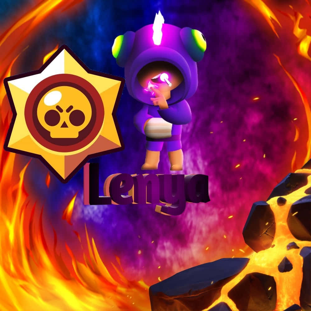 Leon, Brawl Stars, purple hooded character, SD Desktop Wallpaper
