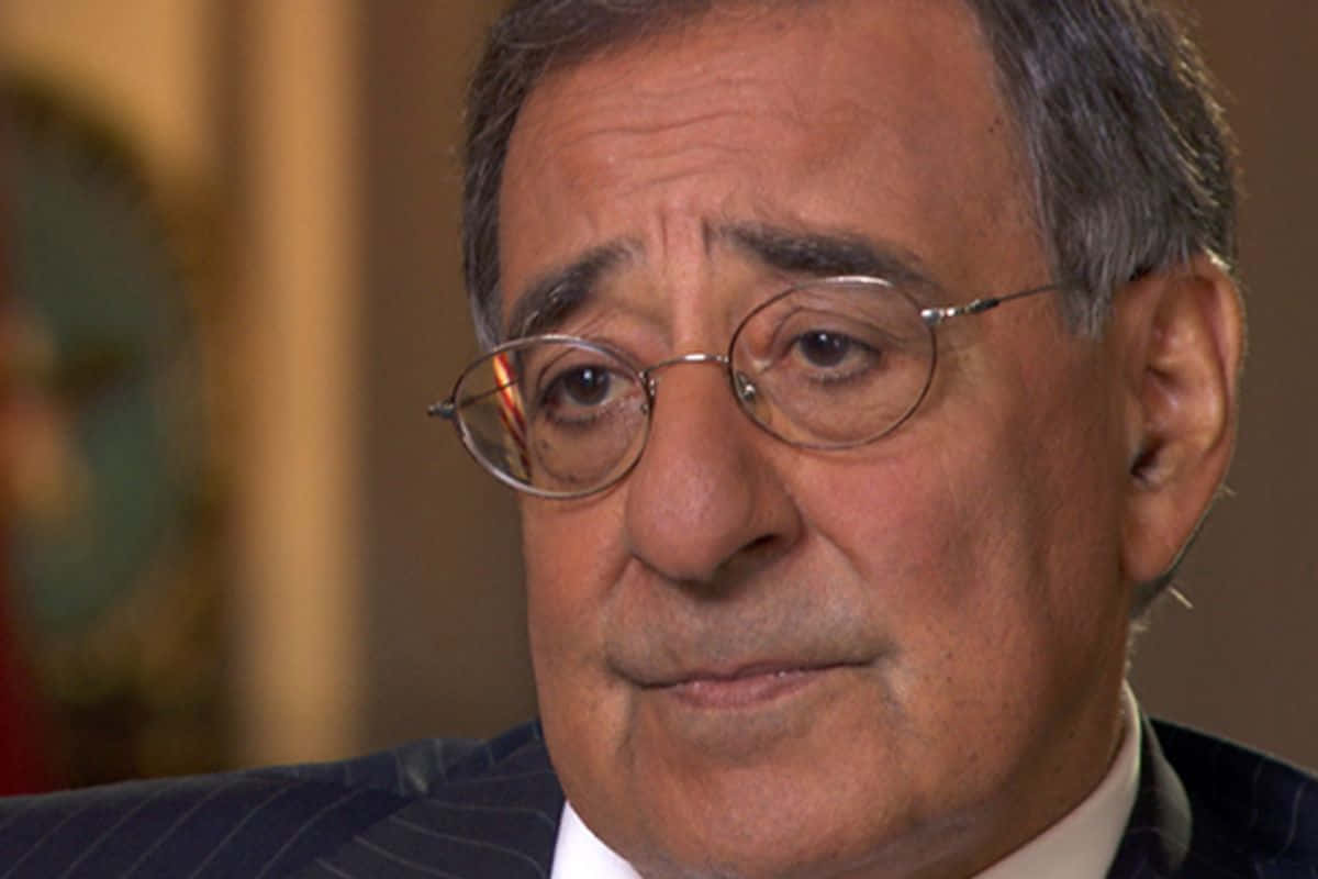 Leon Panetta, pinstripe suit, round glasses, SD Desktop Wallpaper